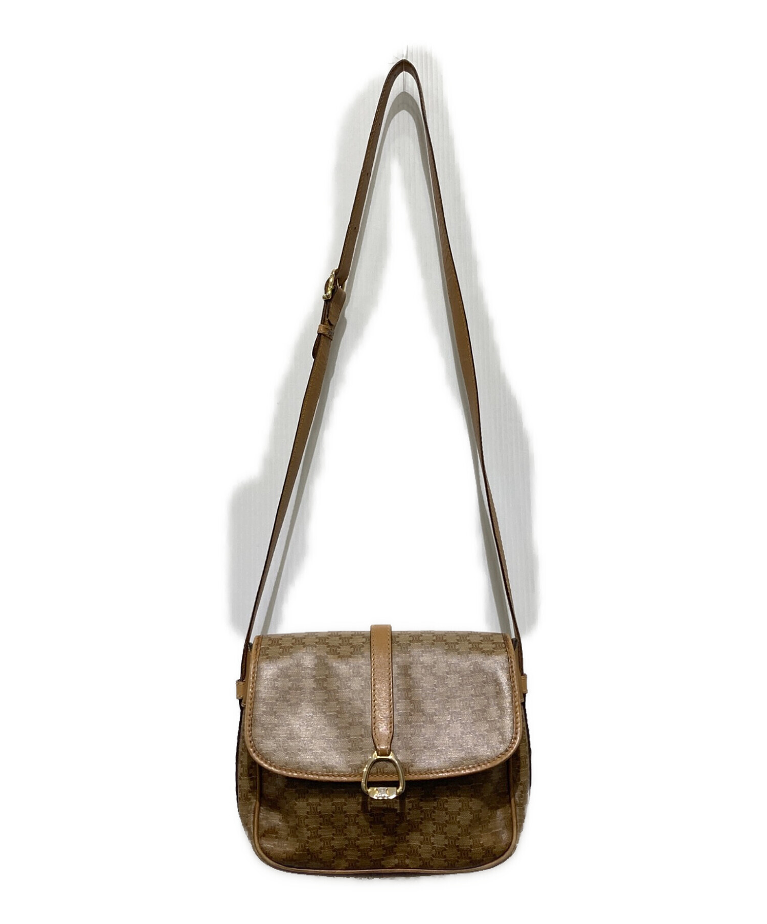 中古・古着通販】CELINE (セリーヌ) マカダム柄ショルダーバッグ