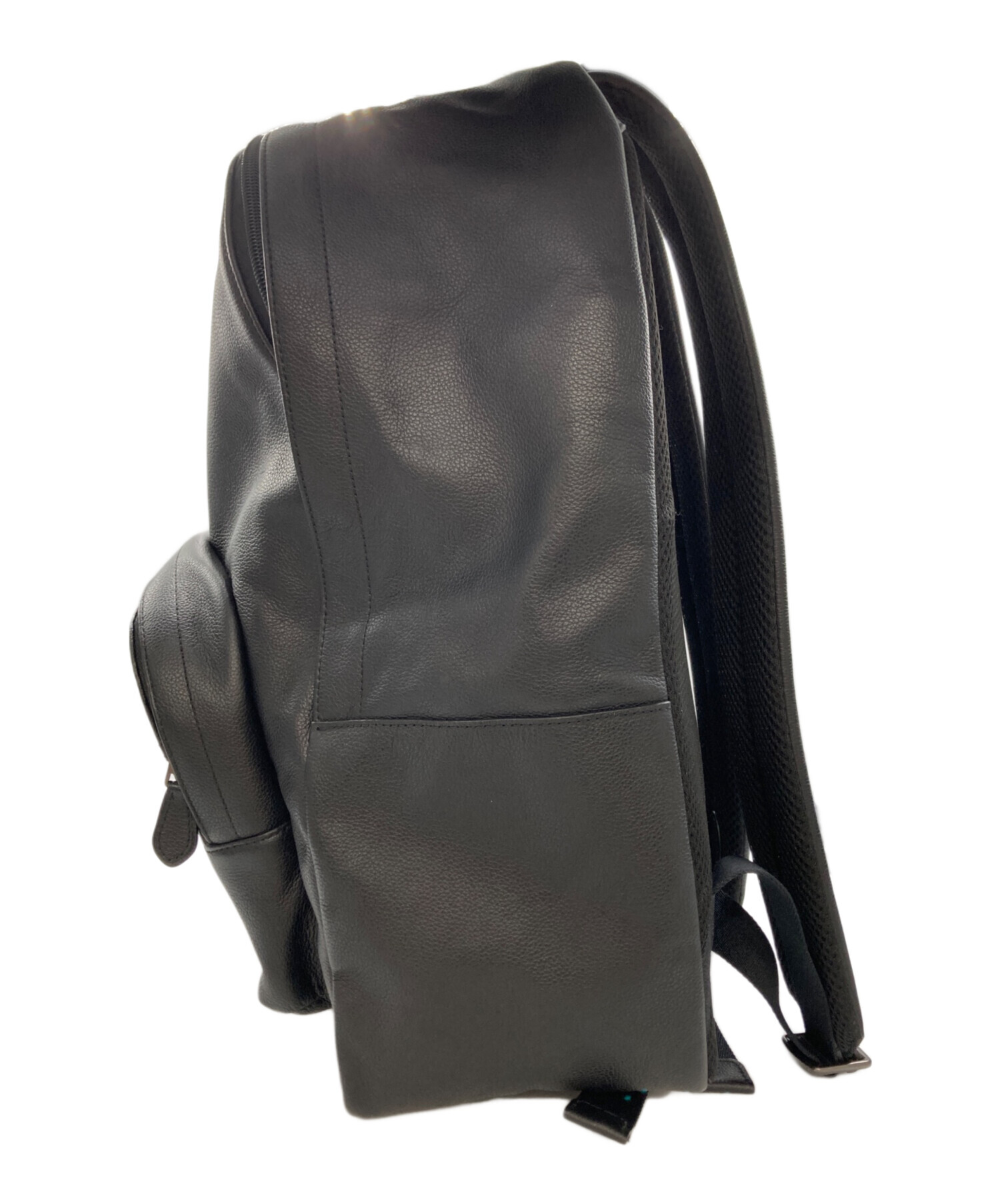 コーチレザーリュック 中古・古着通販】COACH (コーチ) レザー バックパック ブラック