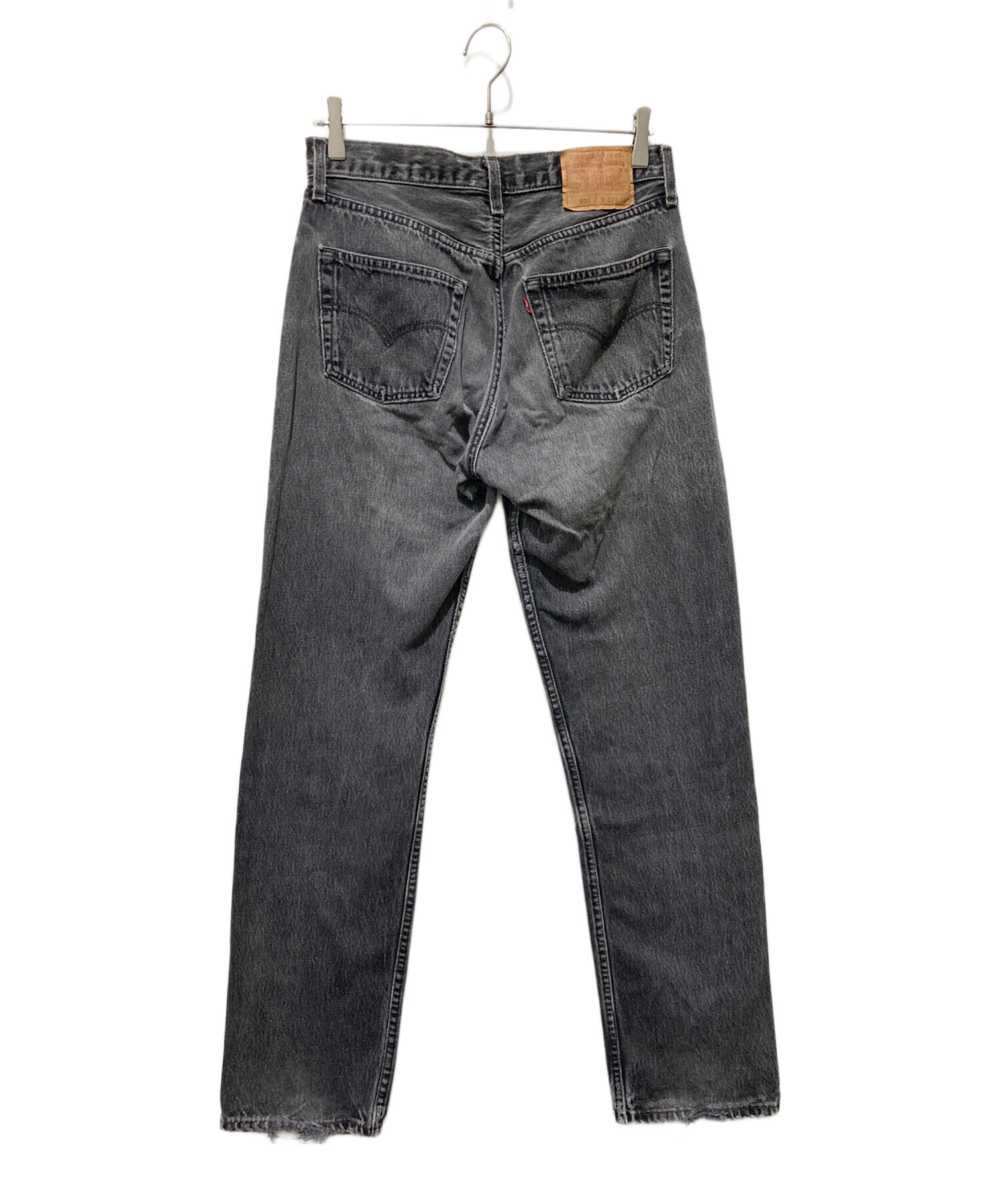 中古・古着通販】LEVI'S (リーバイス) 501後染めブラックデニムパンツ