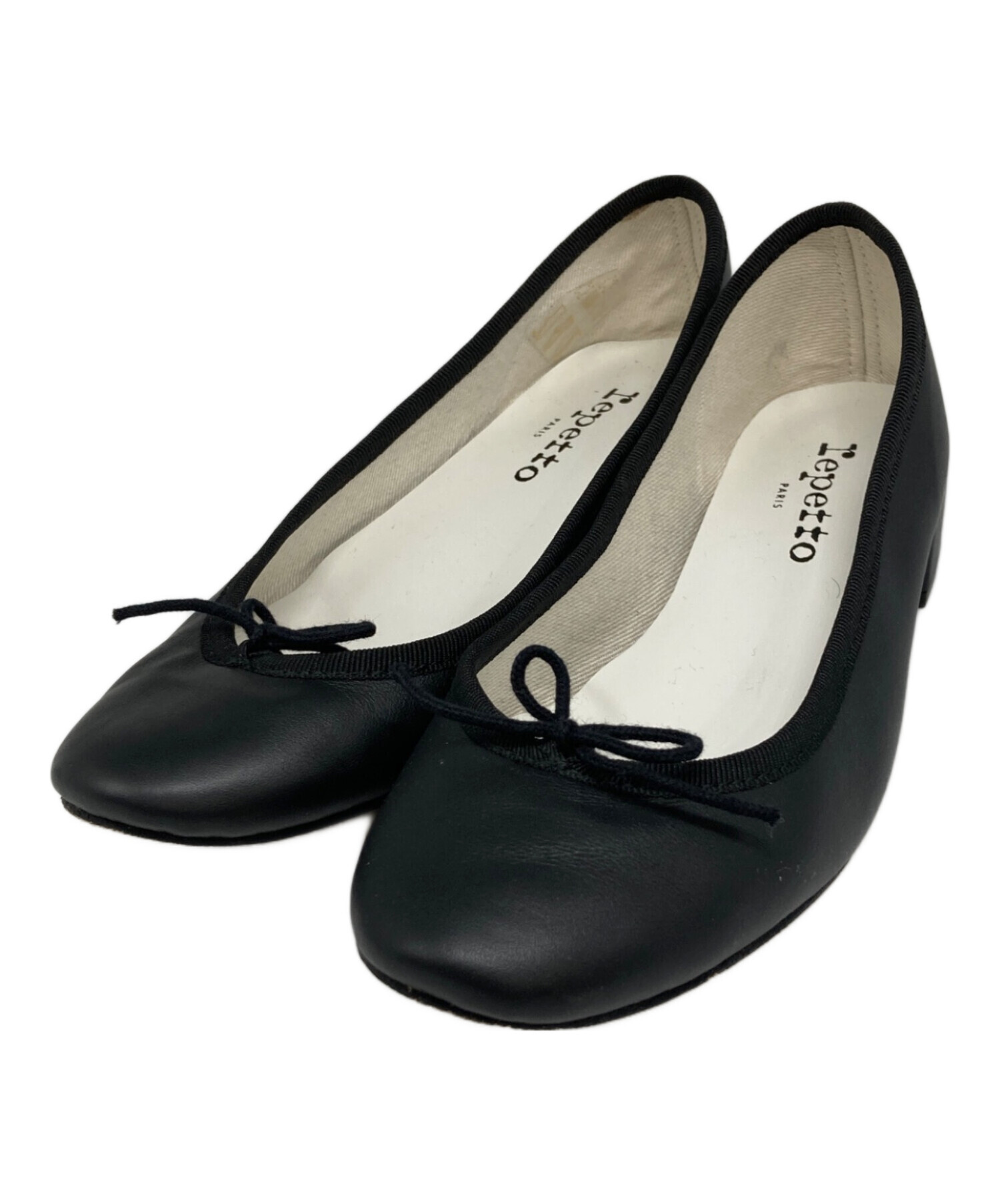 中古・古着通販】Repetto (レペット) リボンパンプス ブラック サイズ
