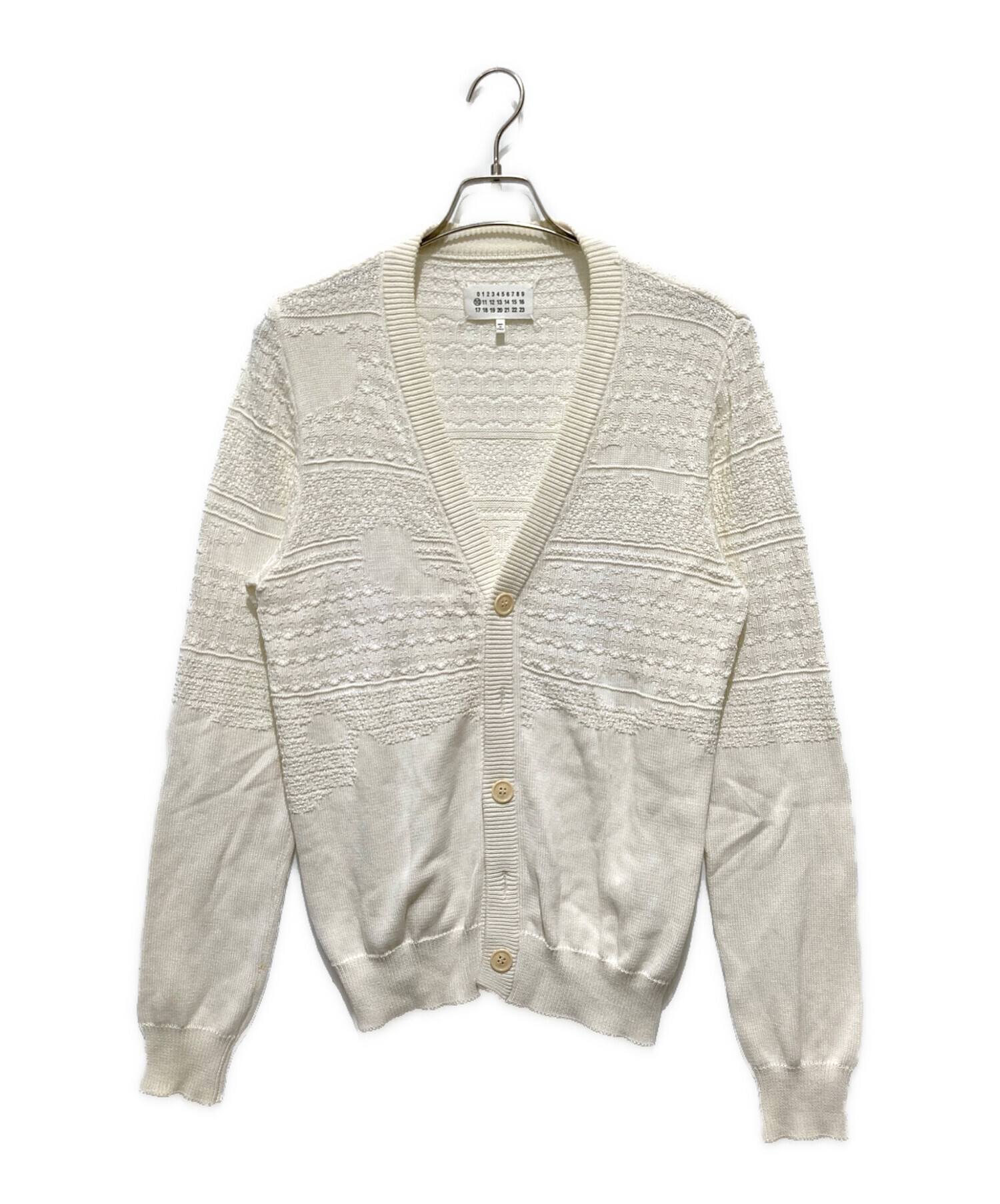 Martin Margiela 10 コットン パイル カーディガン ベージュ 中古・古着通販】Maison MARTIN Margiela (メゾンマルタンマルジェラ