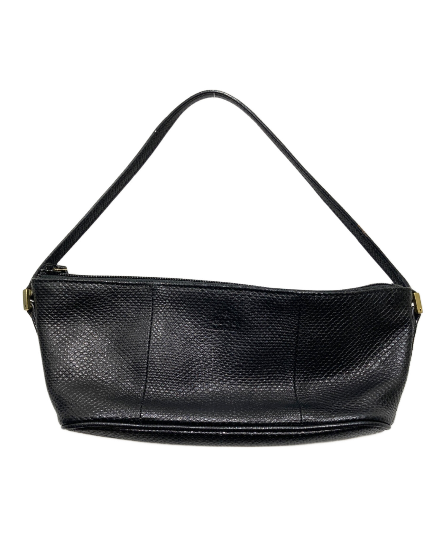 グッチ GUCCIグッチシマ ハンドバッグ キャンバス レザー ブラック【中古】 中古・古着通販】GUCCI (グッチ) パイソンレザーミニハンドバッグ