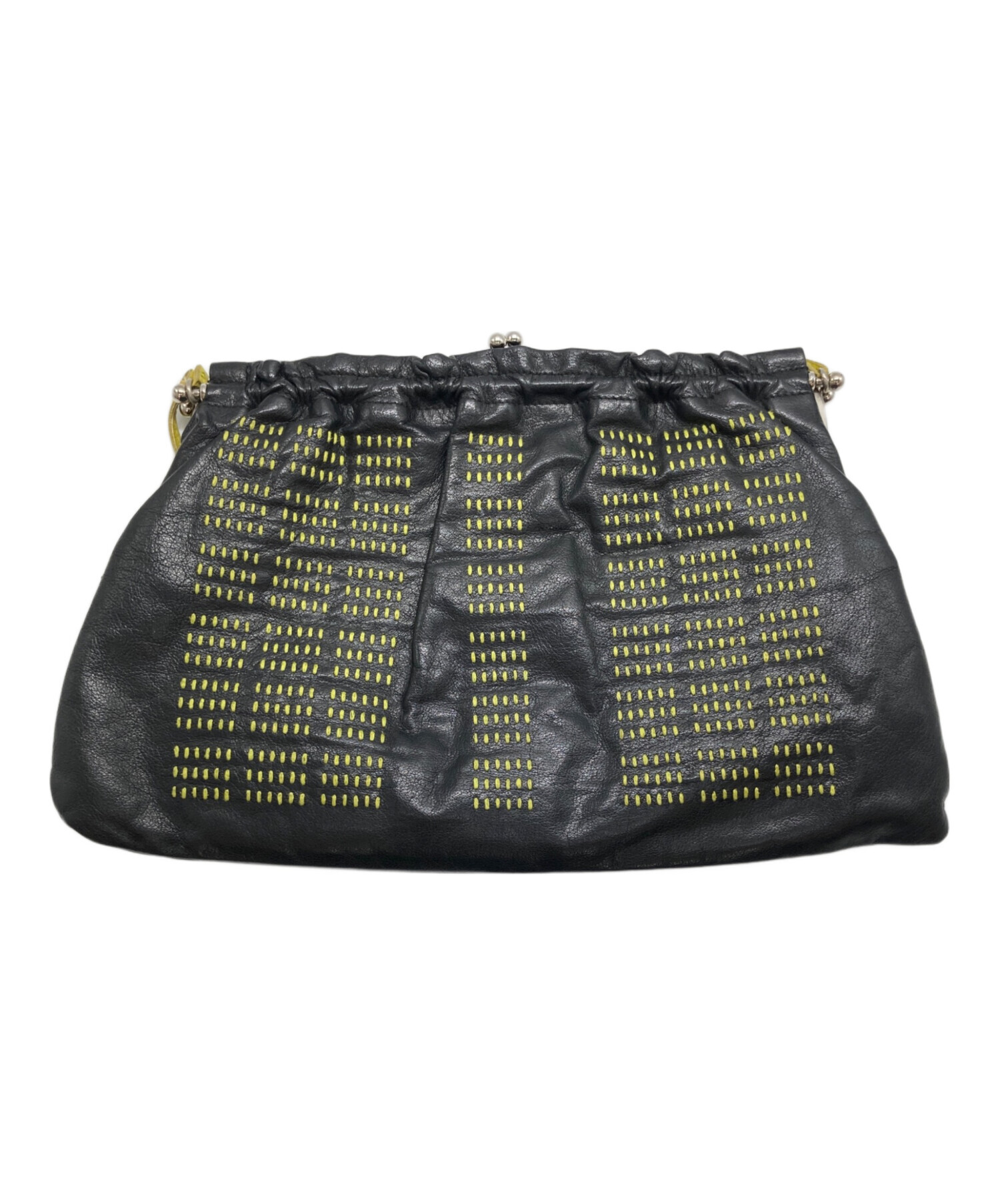 中古・古着通販】MIU MIU (ミュウミュウ) がま口レザーショルダー