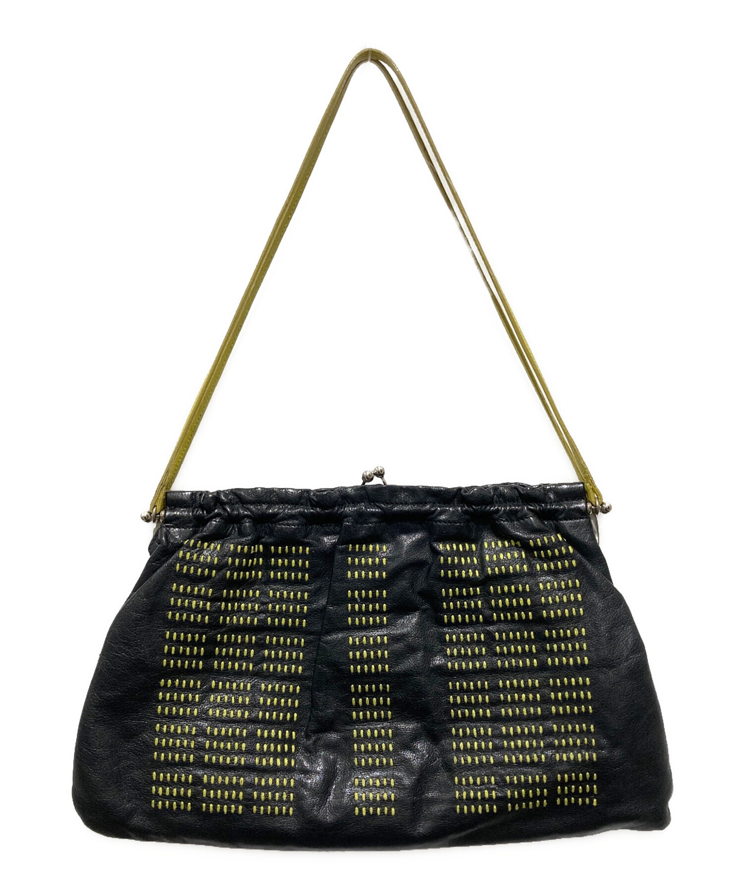 中古・古着通販】MIU MIU (ミュウミュウ) がま口レザーショルダー