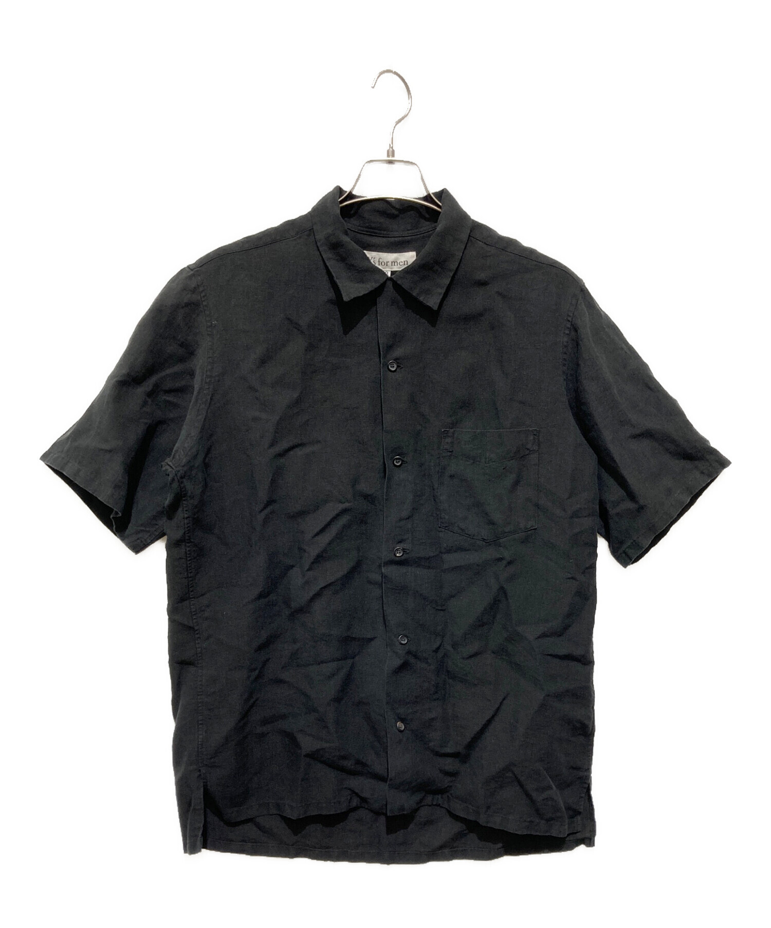 中古・古着通販】Y'S for men (ワイズフォーメン) 半袖リネンオープン