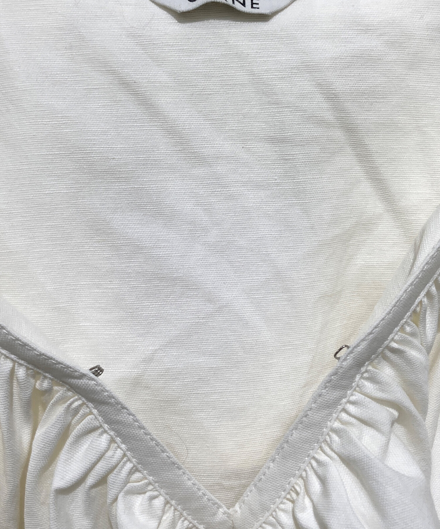 中古・古着通販】CLANE (クラネ) FRILL COLLAR SHORT BLOUSE