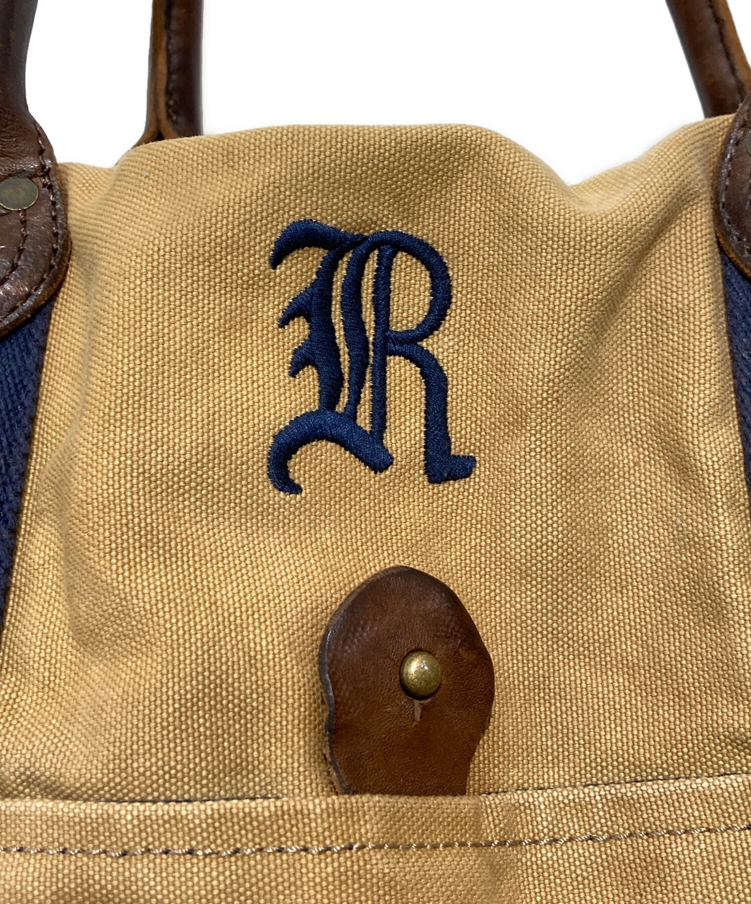 ラルフローレン　ラグビー　ベージュキャンバスボストンバッグ 中古・古着通販】Rugby Ralph Lauren (ラグビーラルフローレン