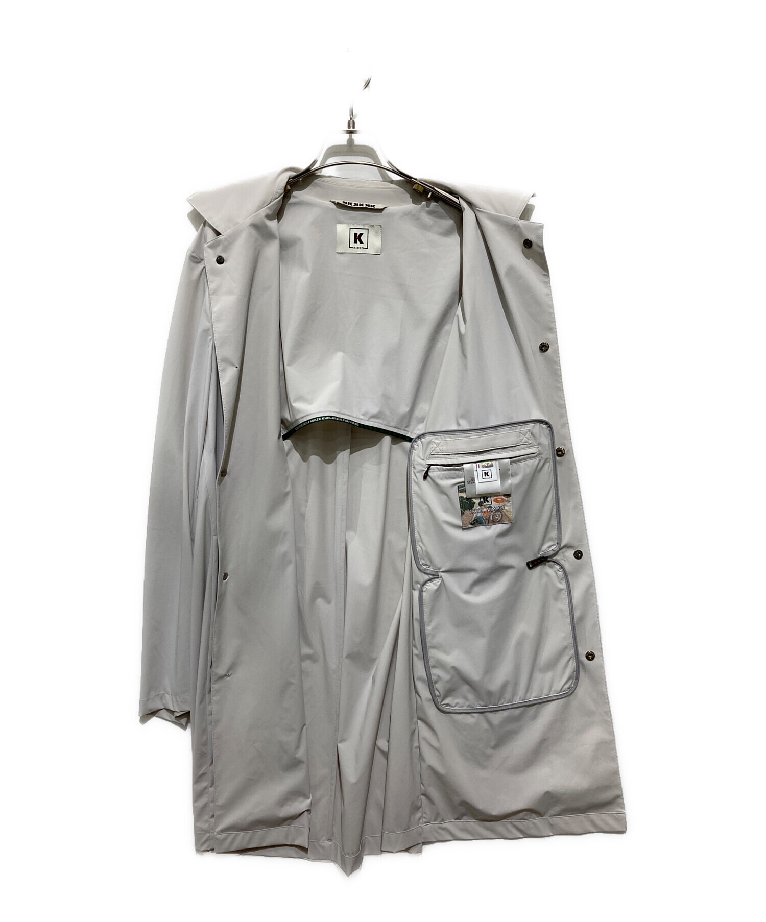 中古・古着通販】KIRED (キーレッド) ステンカラーコート ベージュ