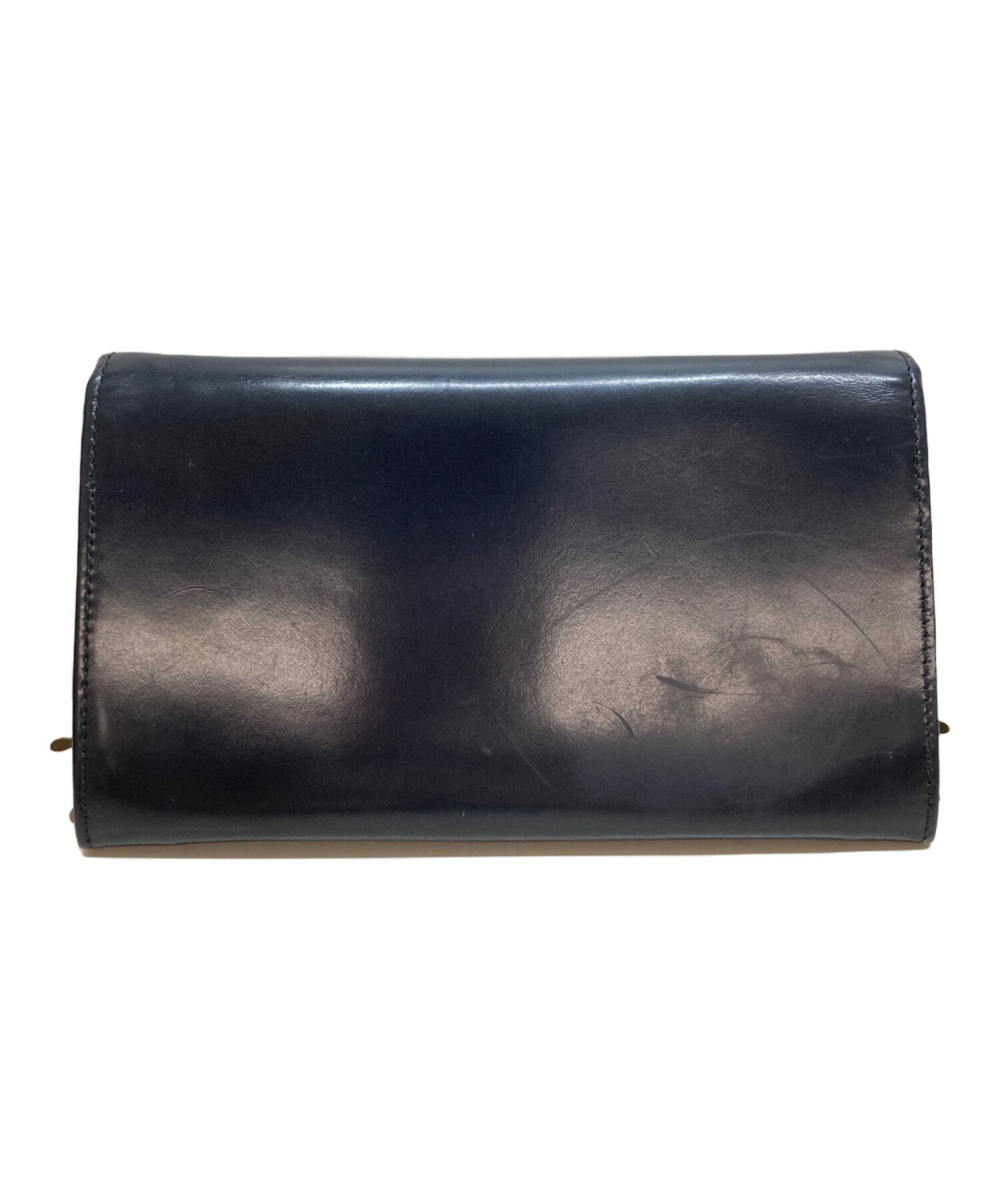 GUCCI 長財布 ブラック エナメル調 GG柄 美品 Gucci 中古・古着通販】GUCCI (グッチ) エナメル長財布 ブラック サイズ