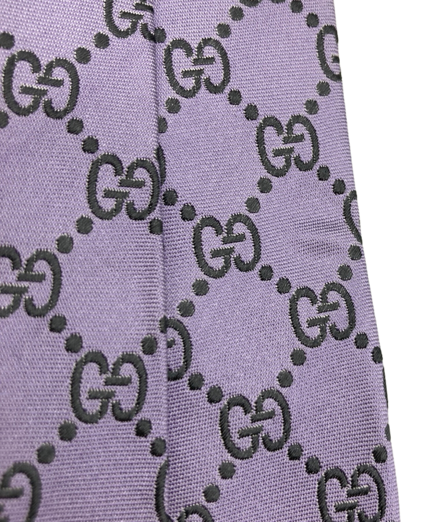 中古・古着通販】GUCCI (グッチ) GG柄ネクタイ パープル サイズ