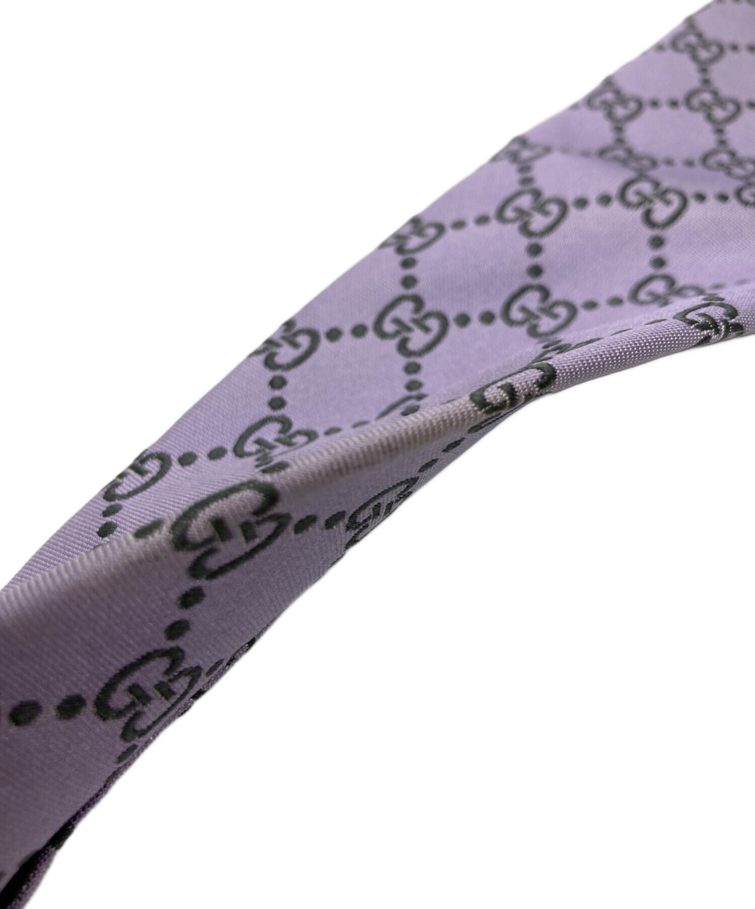 中古・古着通販】GUCCI (グッチ) GG柄ネクタイ パープル サイズ