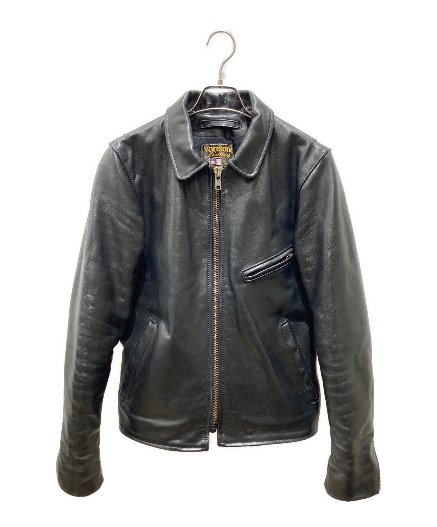 中古・古着通販】VANSON (バンソン) シングルライダースジャケット