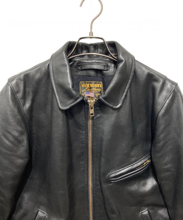 中古・古着通販】VANSON (バンソン) シングルライダースジャケット
