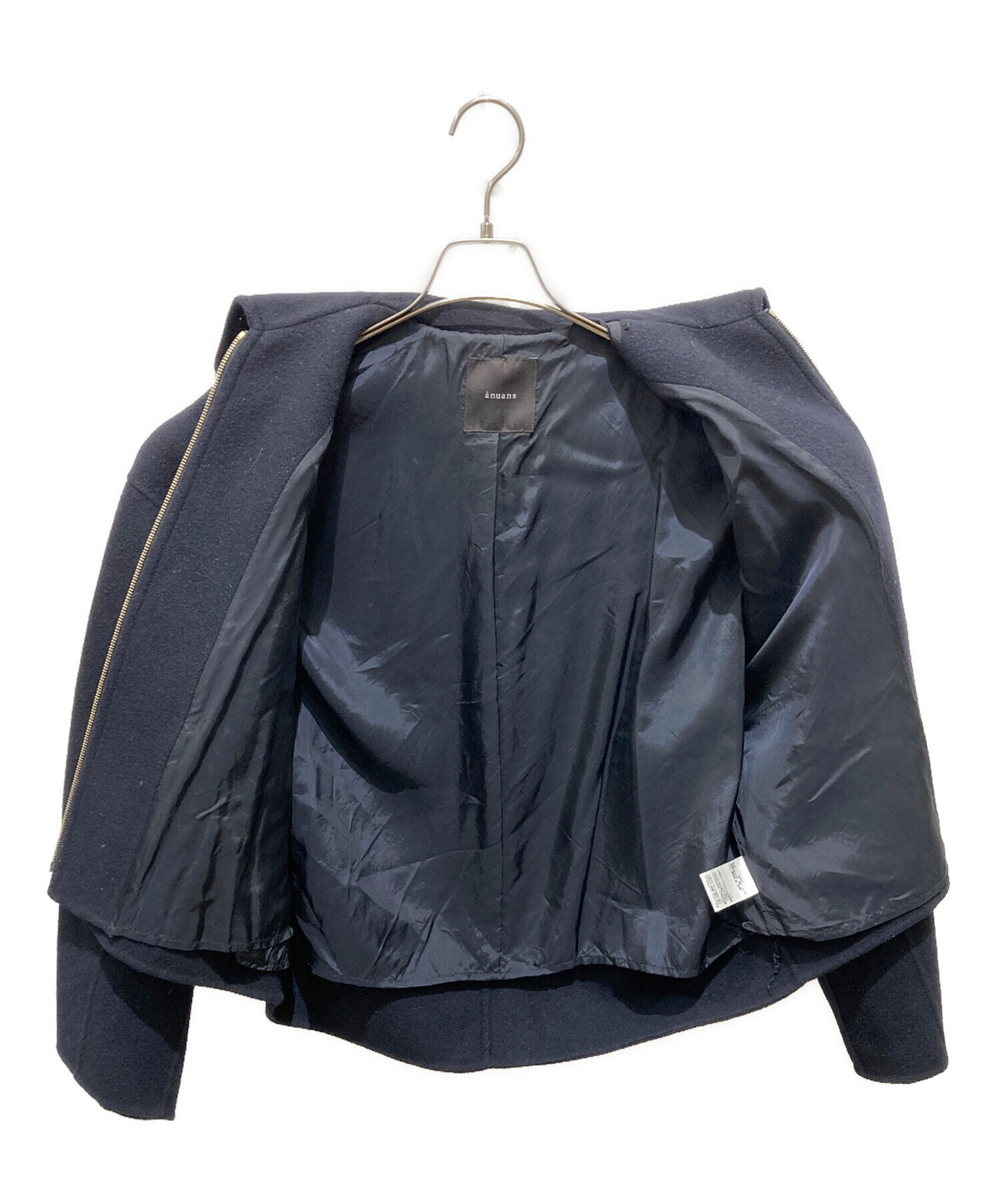 中古・古着通販】anuans (アニュアンス) リバーウールショートコート