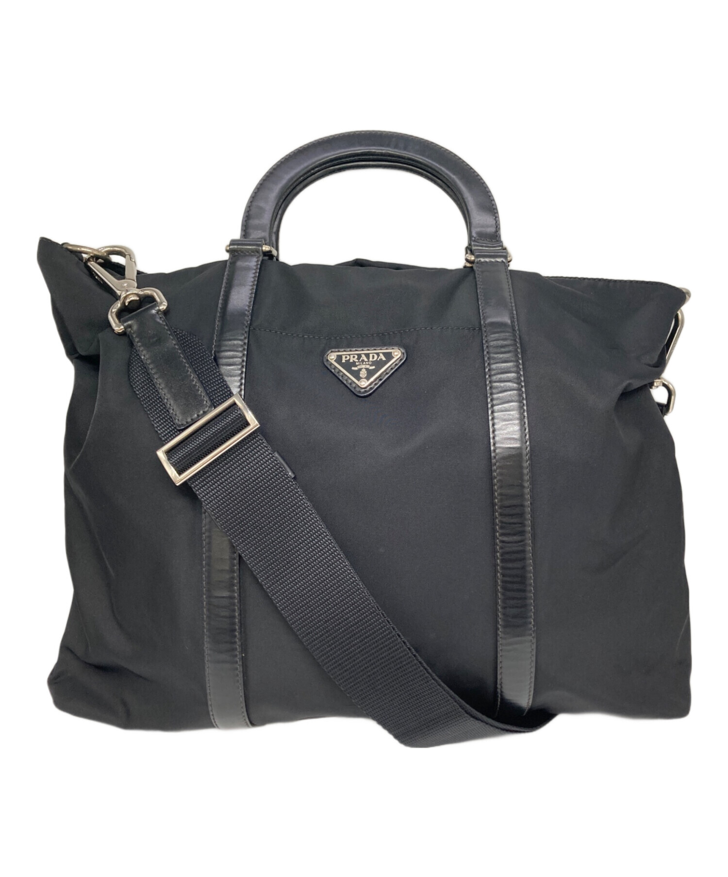 PRADA プラダ ナイロン ショルダーバッグチャック不具合あり 中古・古着通販】PRADA (プラダ) ナイロン 2WAY ショルダーバッグ
