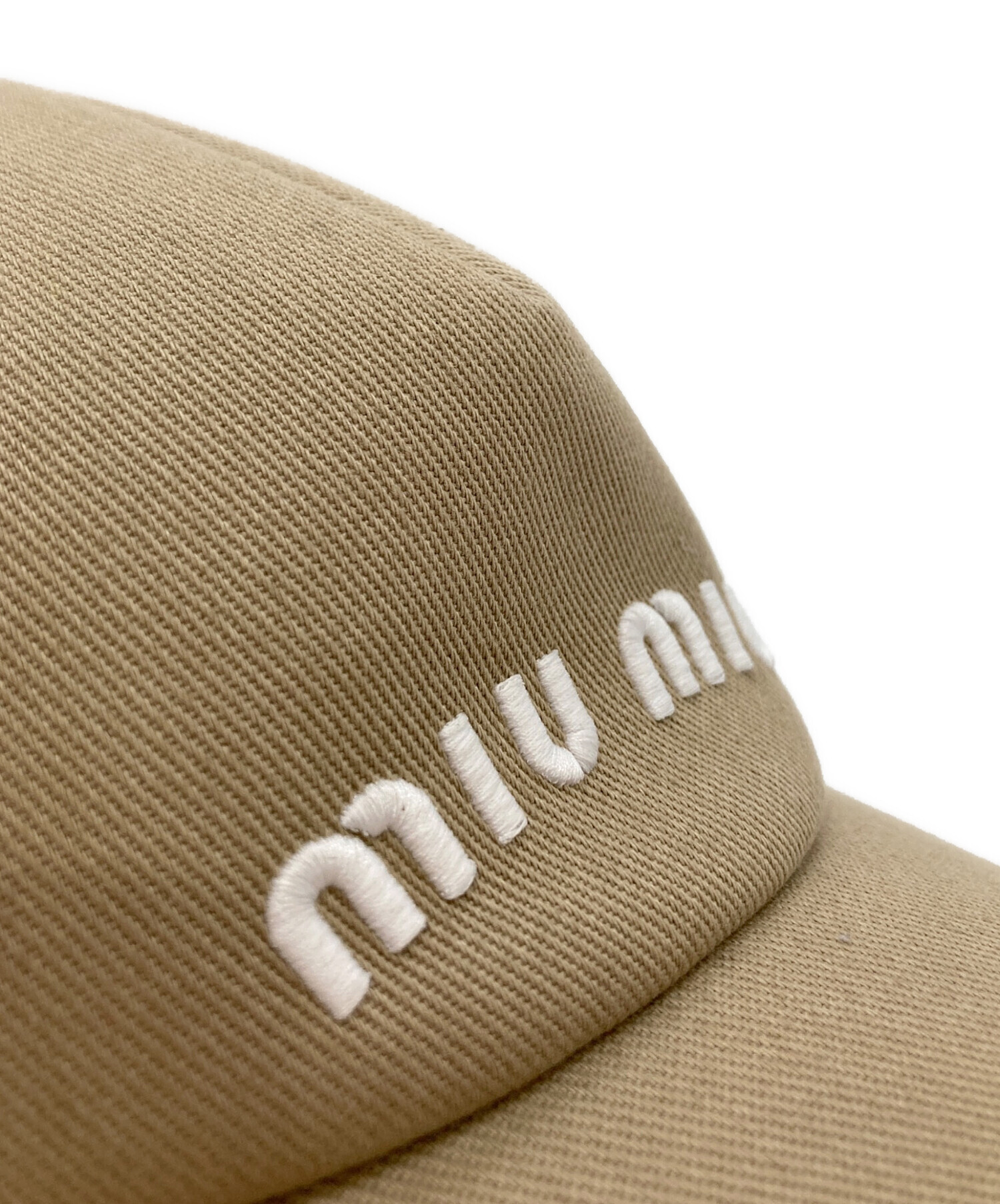 中古・古着通販】MIU MIU (ミュウミュウ) ドリル ベースボールキャップ