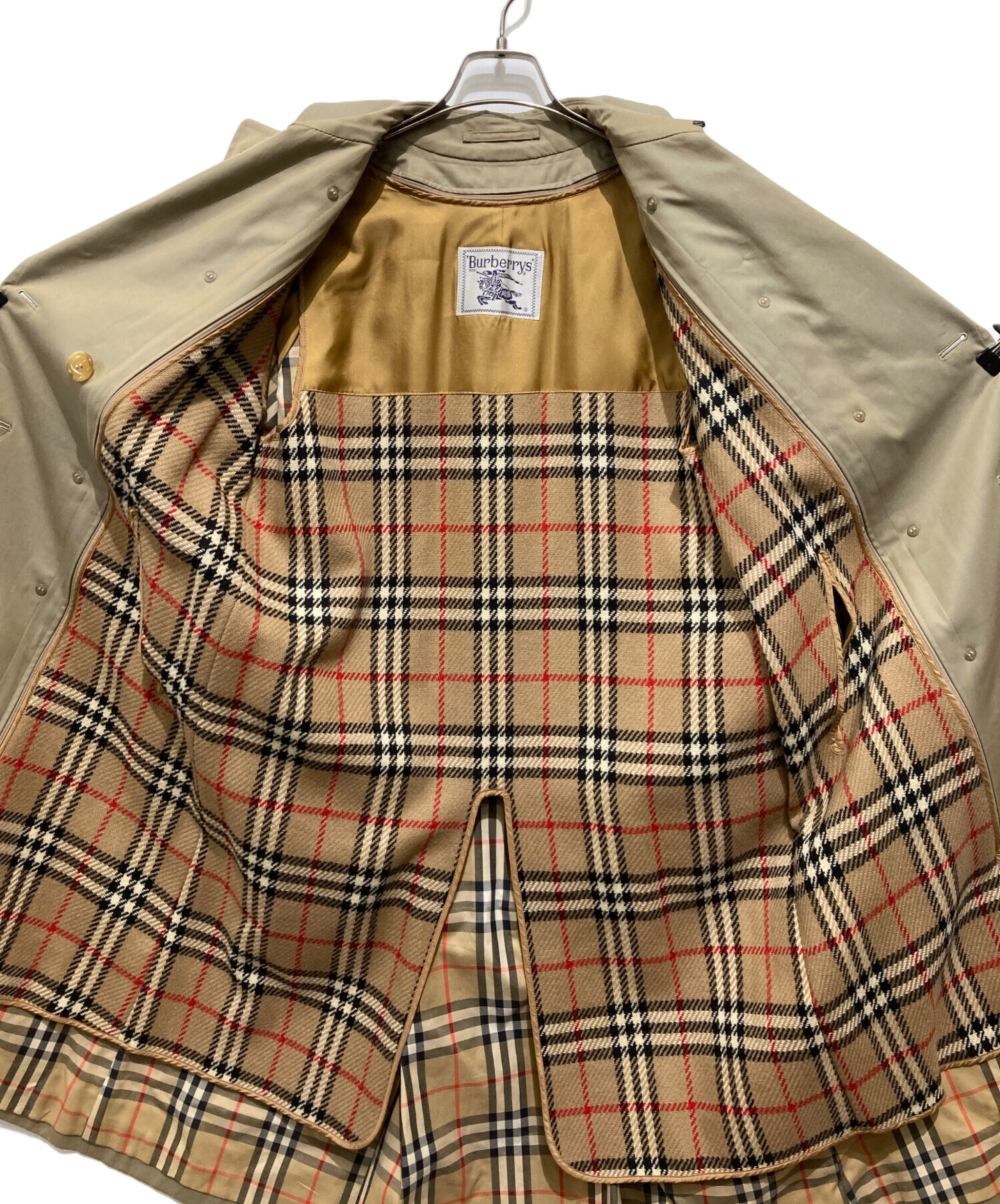 BURBERRYs ベージュ トレンチコート　9AB2 ベルトライナー付き 中古・古着通販】Burberry's (バーバリーズ) 90s ライナー付きダブル