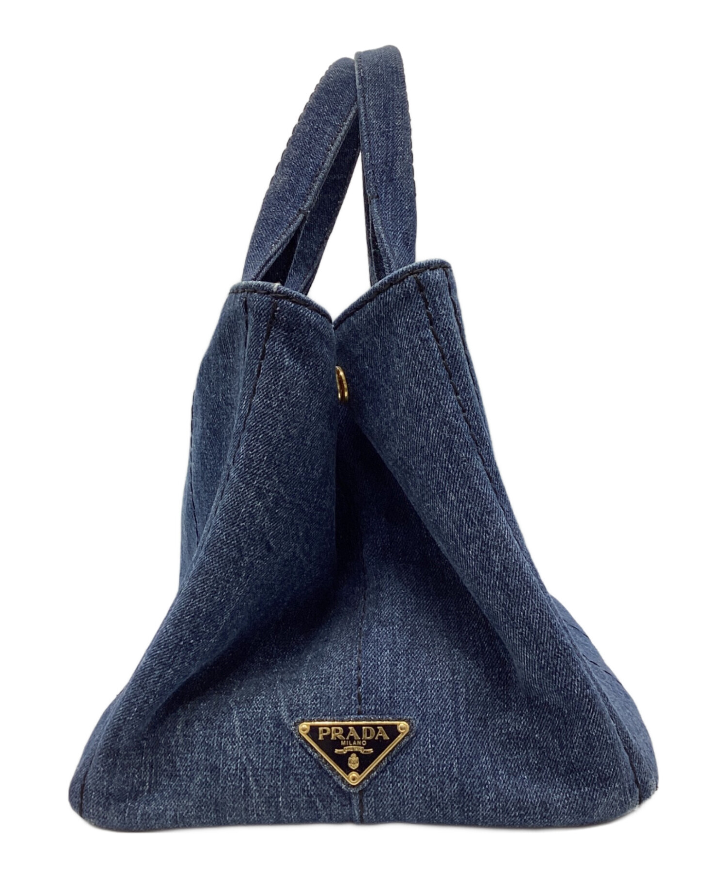 中古・古着通販】PRADA (プラダ) 2wayデニムトートバッグ ネイビー 