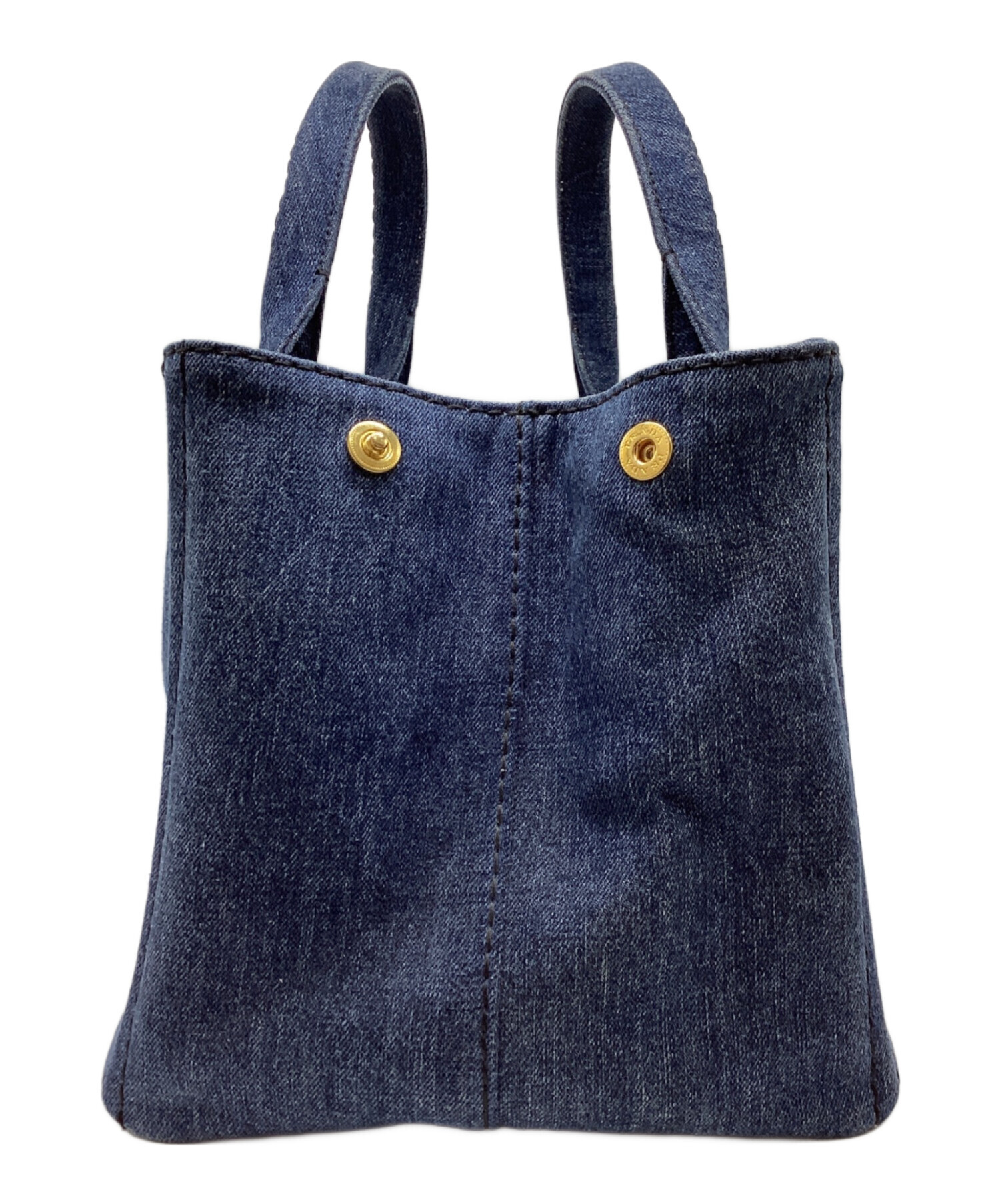 中古・古着通販】PRADA (プラダ) 2wayデニムトートバッグ ネイビー 