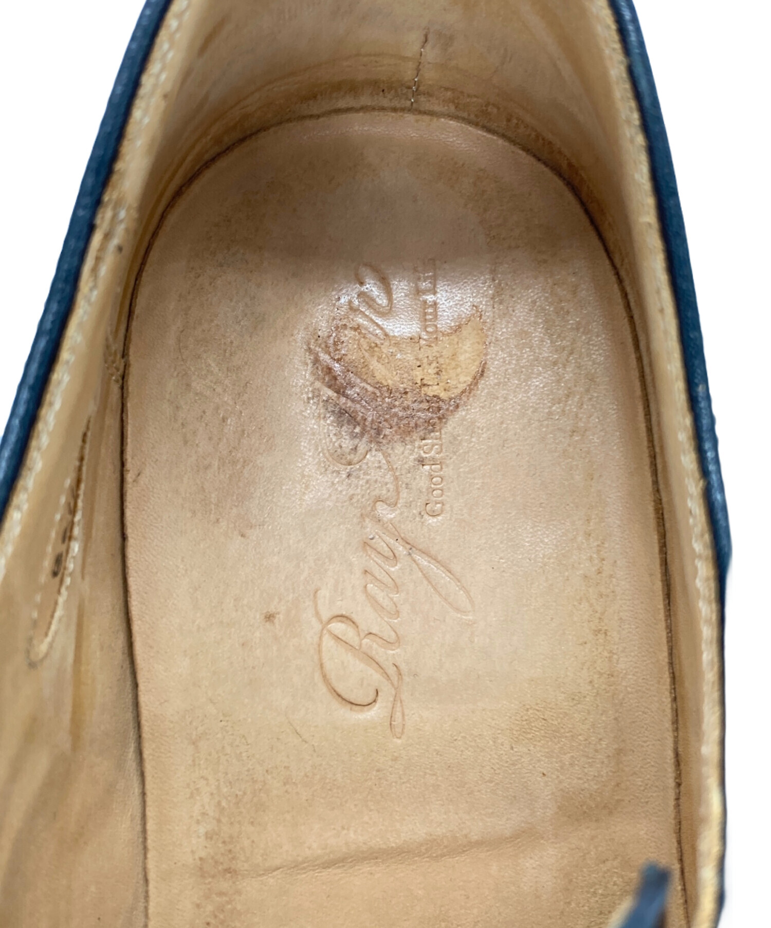 中古・古着通販】raymar (レイマー) シボ革ストレートチップ ブラック