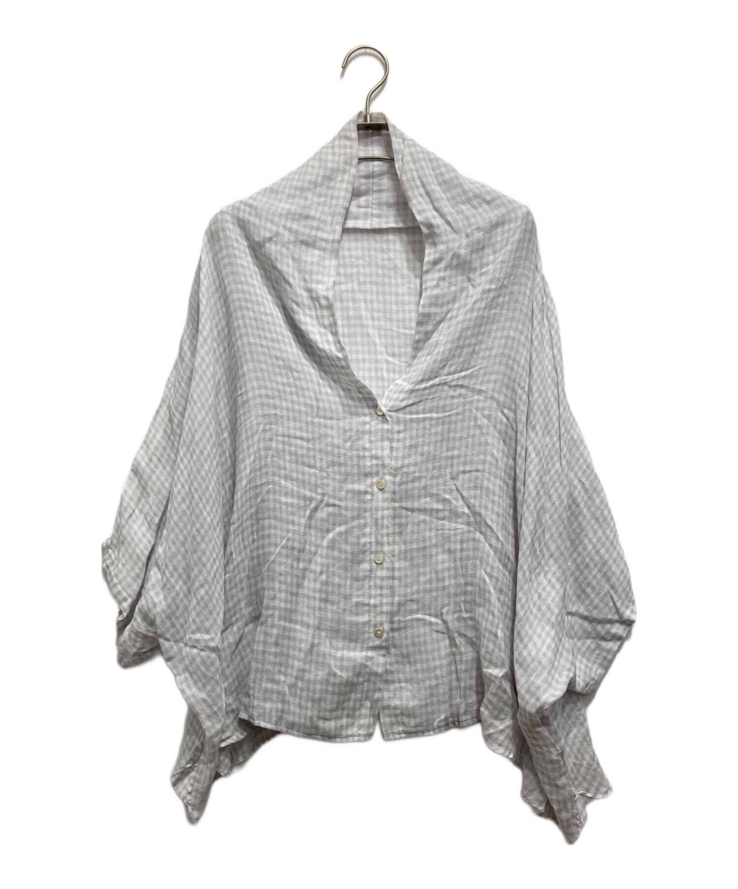 中古・古着通販】nest Robe (ネストローブ) リネンガーゼギンガム 