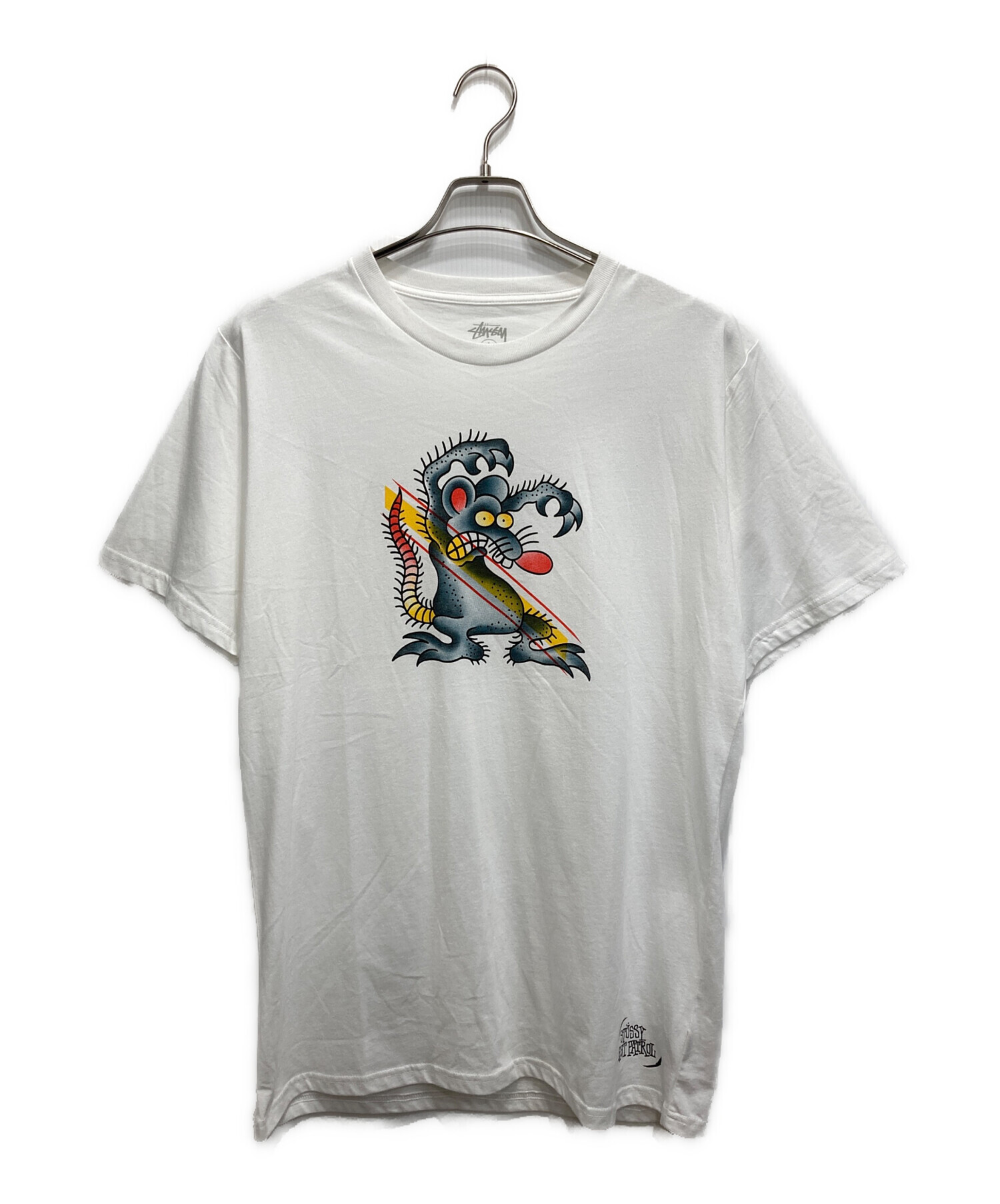 中古・古着通販】stussy (ステューシー) プリントTシャツ ホワイト 