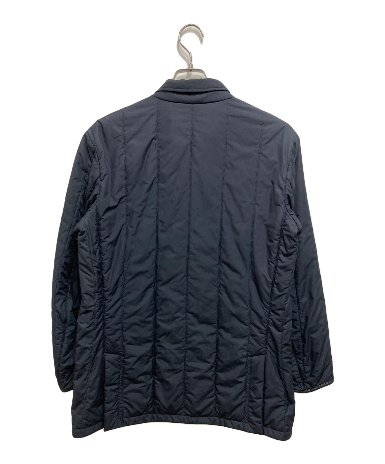 ダンヒル dunhill ネイビー ナイロンジャケット S メンズ 中古・古着通販】dunhill (ダンヒル) パイピング中綿ジャケット