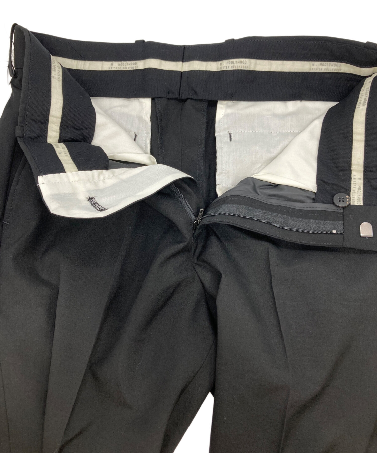 中古・古着通販】N.HOOLYWOOD (エヌ ハリウッド) SLIM STRAIGHT SLACKS