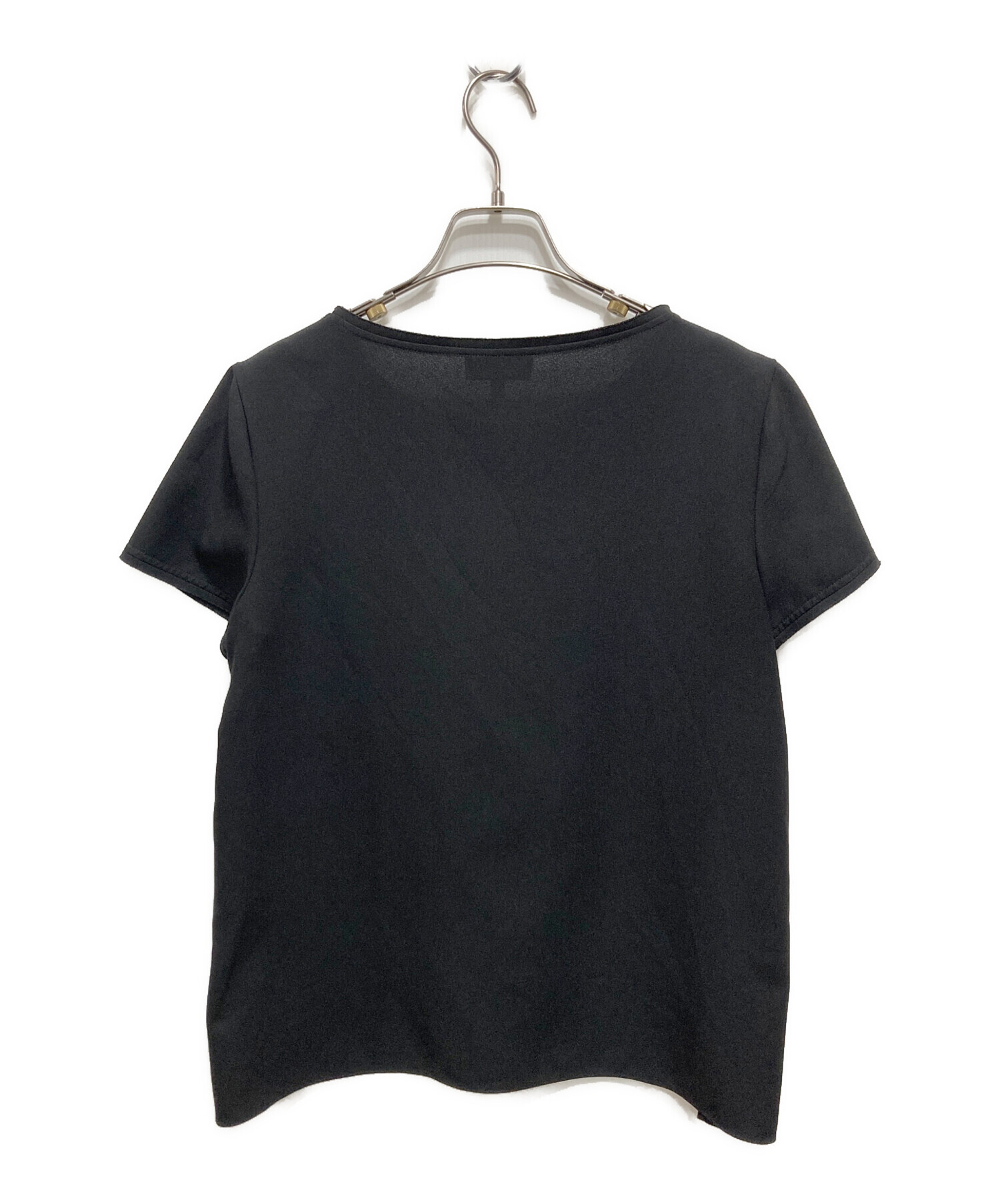 中古・古着通販】theory (セオリー) 半袖ブラウス ブラック