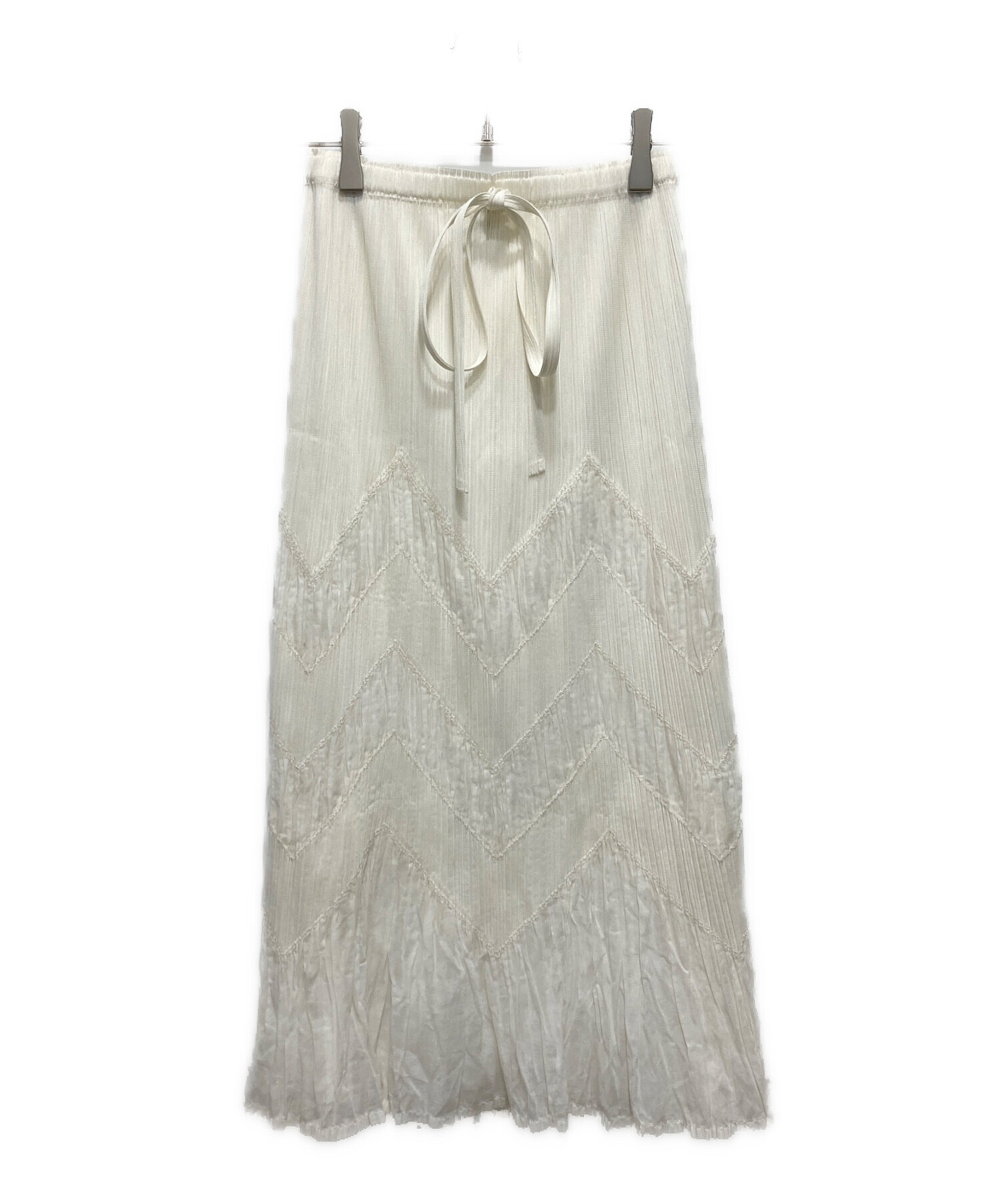 PLEATS PLEASE プリーツスカート ホワイト PLEATS PLEASE ホワイト