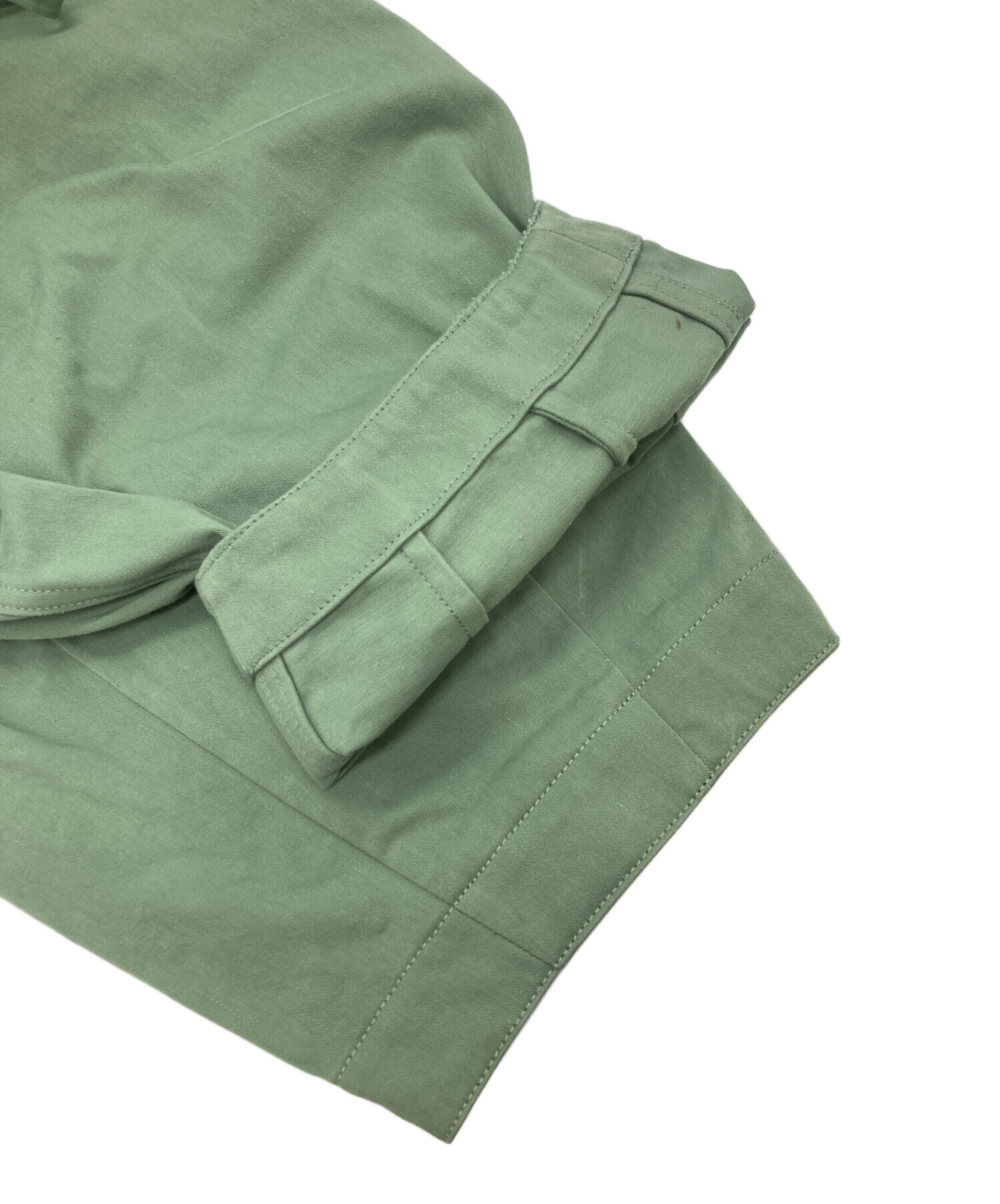 Drawer サロペット 38 ミントグリーン 中古・古着通販】DRAWER (ドゥロワー) コットンサテン サロペット