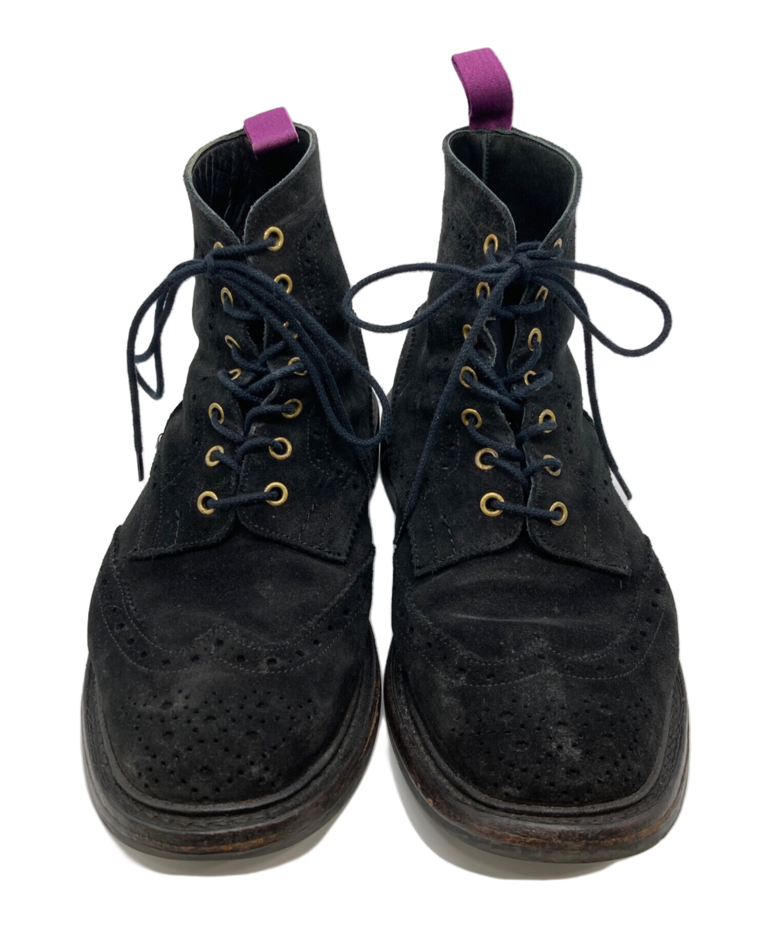 Tricker’s(トリッカーズ)スエードブーツ 中古・古着通販】Tricker's (トリッカーズ) スエードカントリーブーツ