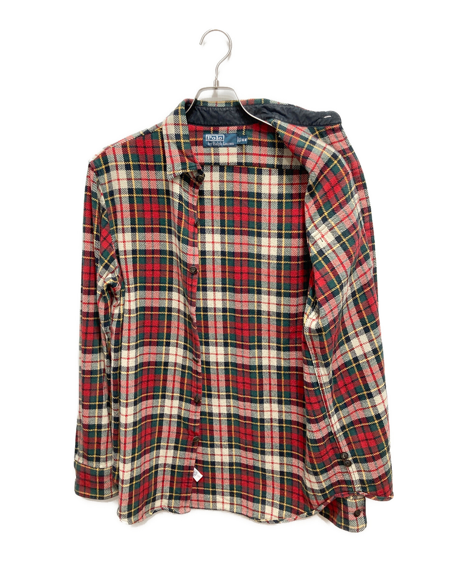 RRL 100%コットン ネルシャツ Mサイズ RRL チェック柄ネルシャツ Mサイズ 100%コットン RRL ダブルアールエル