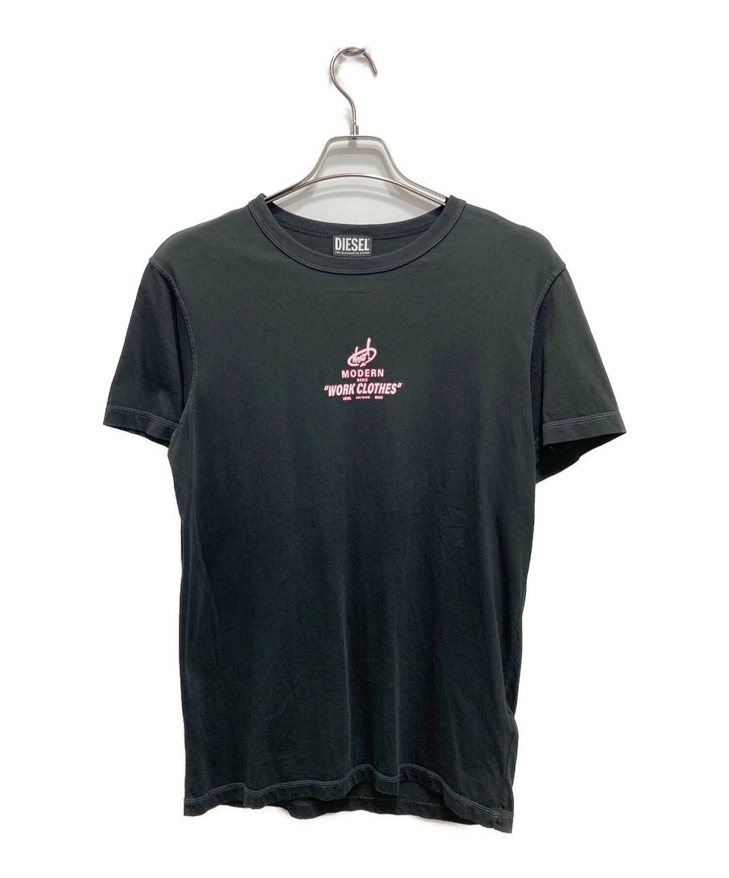 中古・古着通販】DIESEL (ディーゼル) プリントTシャツ ブラック 