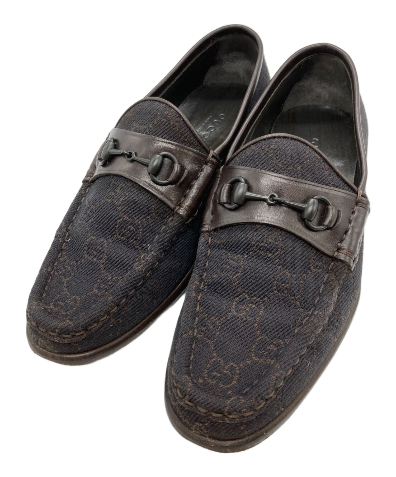 GUCCI GGキャンバスローファーグッチ