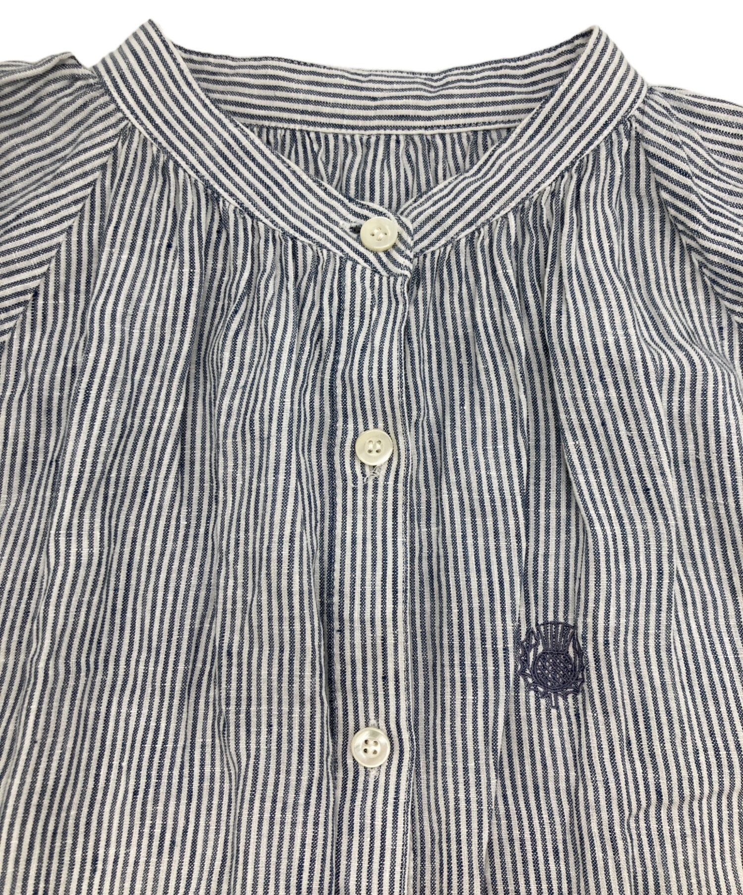 中古・古着通販】SCAPA (スキャパ) リネンシャツワンピース ブラック 