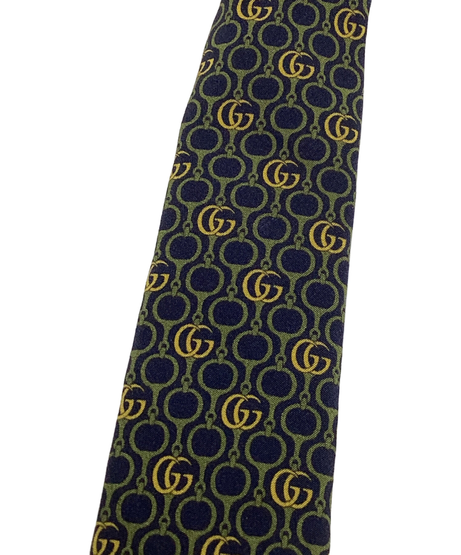 中古・古着通販】GUCCI (グッチ) Gロゴネクタイ グリーン サイズ:無し 