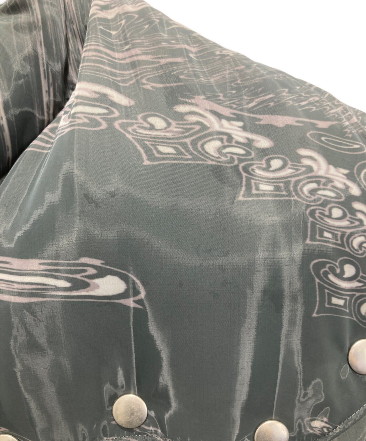 中古・古着通販】masu (エムエーエスユー) MARBLE BANDANA PUFFER VEST 
