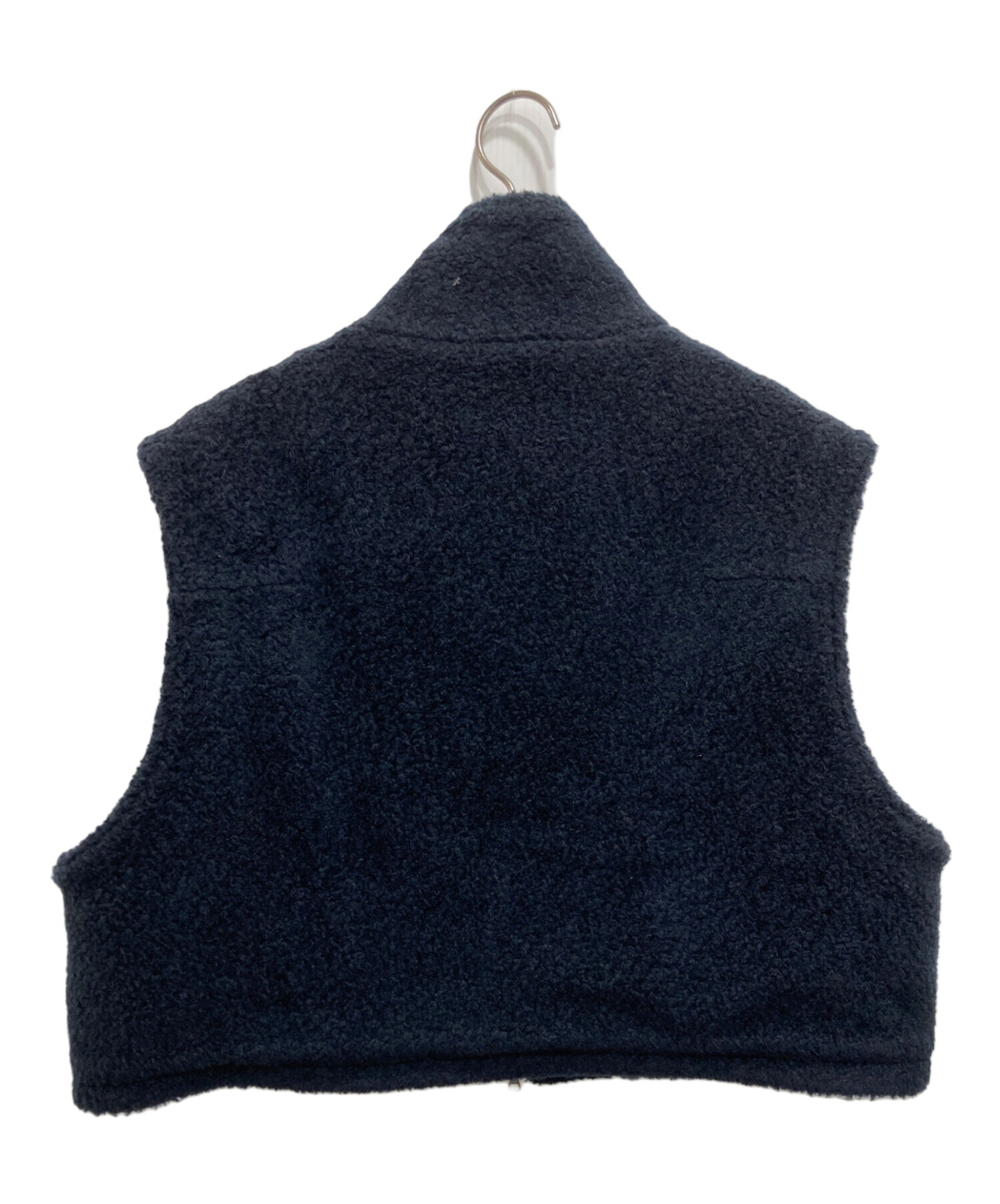 中古・古着通販】URU (ウル) SHEEP BOA ZIP VEST ネイビー サイズ:2