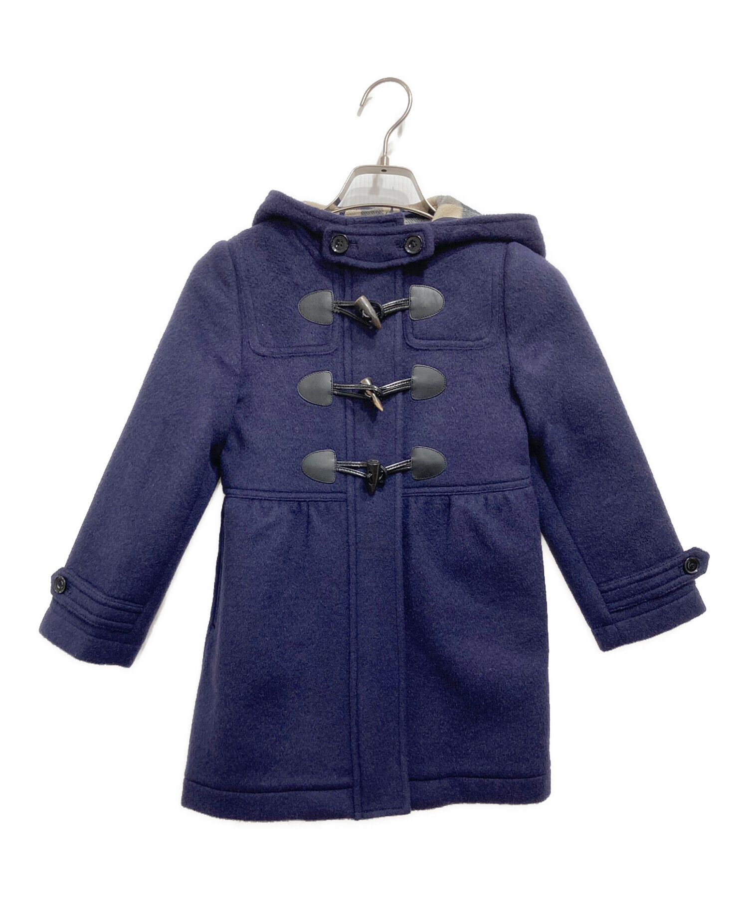 【良品】バーバリーチルドレン ダッフルコート ノバチェック ネイビー 160cm 中古・古着通販】BURBERRY CHILDREN (バーバリー チルドレン) ダッフル