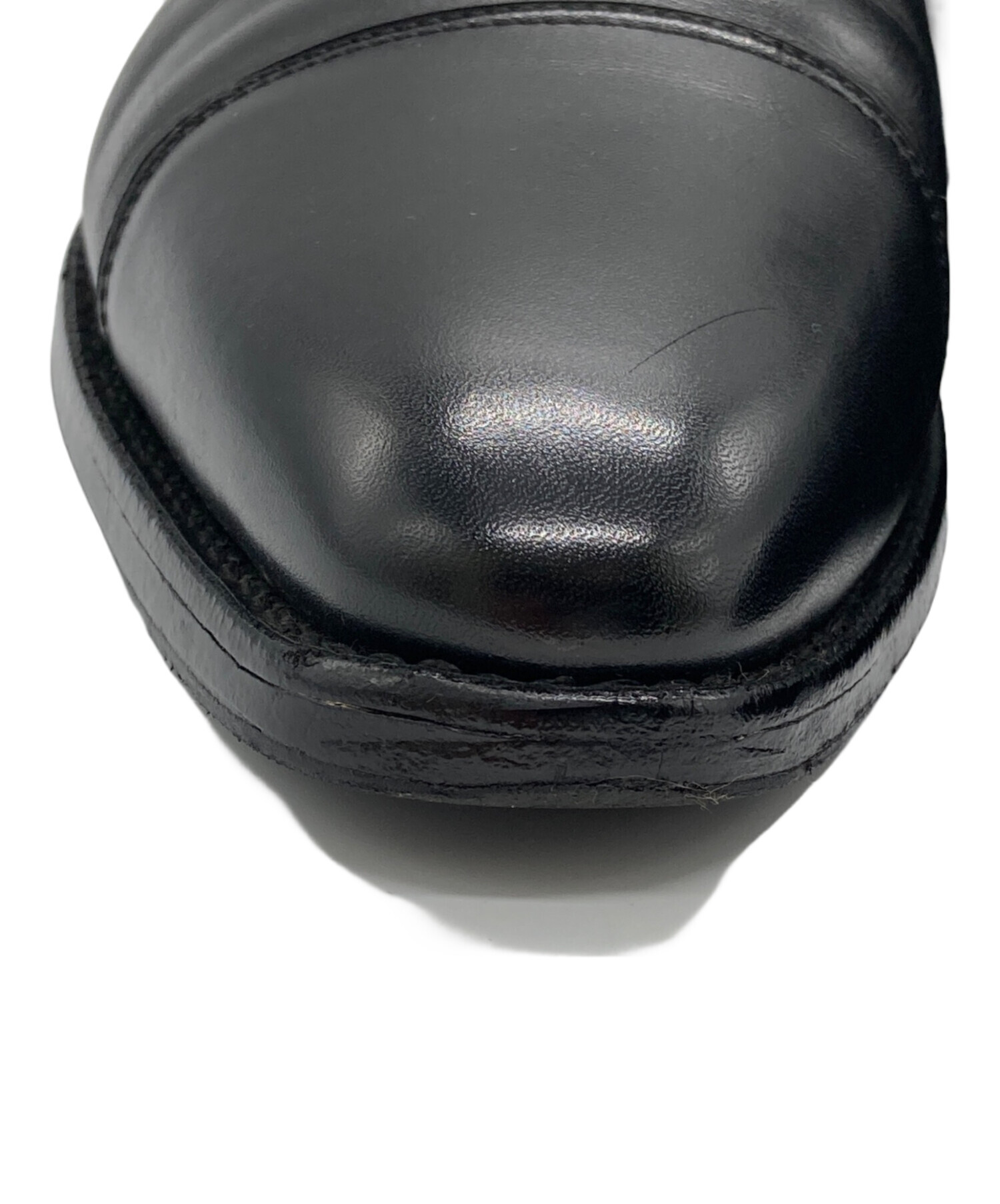 【中古】スペイン製 Berwick ブラックレザー ストレートチップ 中古・古着通販】berwick (バーウィック) ストレートチップシューズ