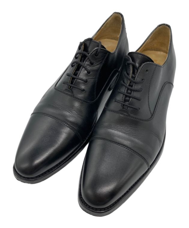 【中古】スペイン製 Berwick ブラックレザー ストレートチップ 中古・古着通販】berwick (バーウィック) ストレートチップシューズ
