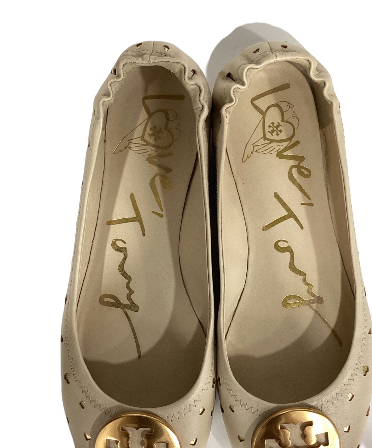 中古・古着通販】TORY BURCH (トリーバーチ) ハートパンチングバレエ 