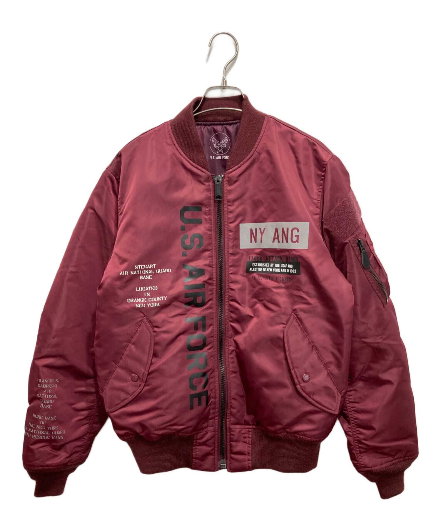 中古・古着通販】AVIREX (アヴィレックス) MA-1ジャケット ワイン