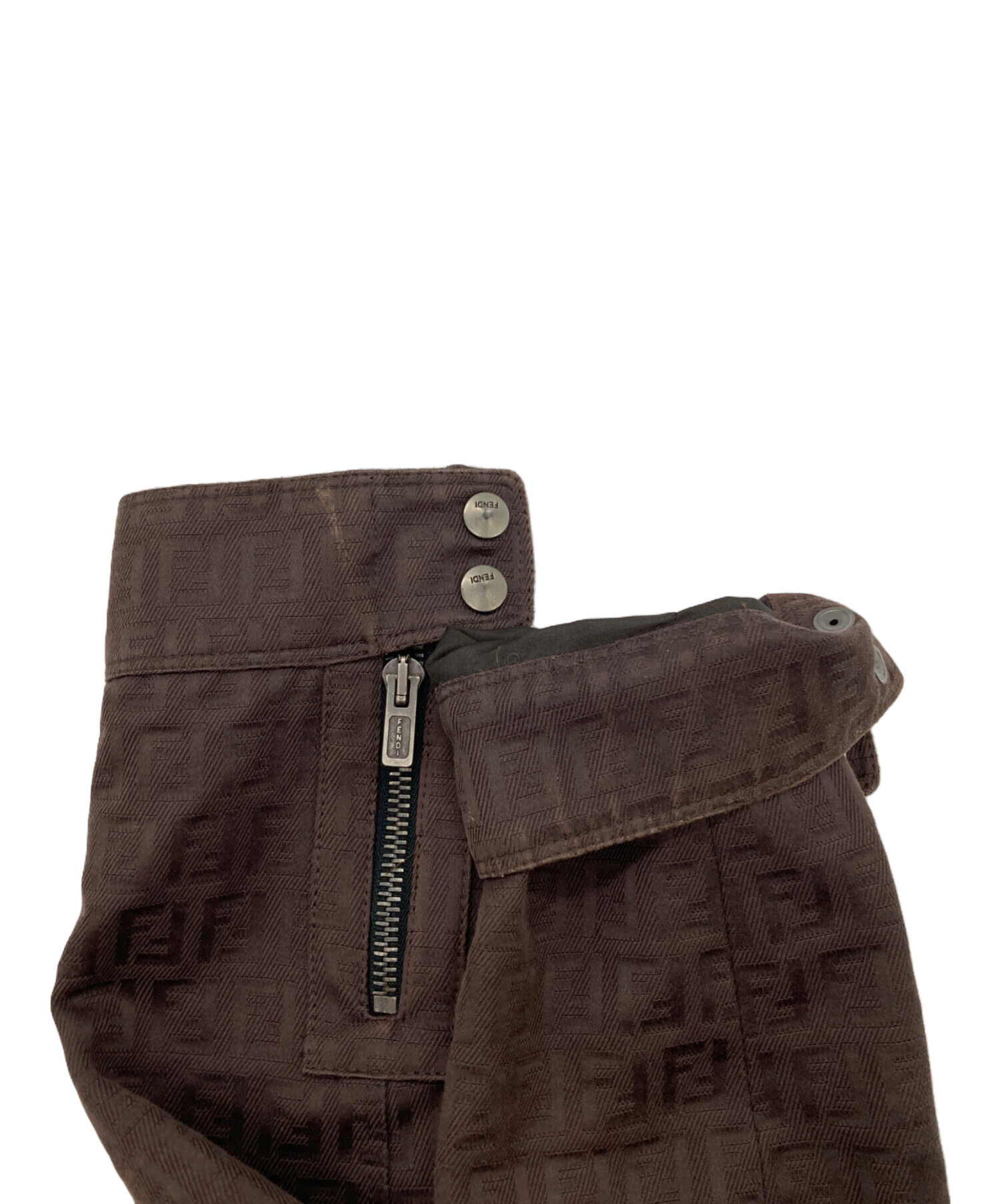 【美品】FENDI ズッカ ズッキーノ トレンチ コート 総柄 40イタリア製 美品】FENDI ズッカ ズッキーノ トレンチ コート 総柄 40イタリア製