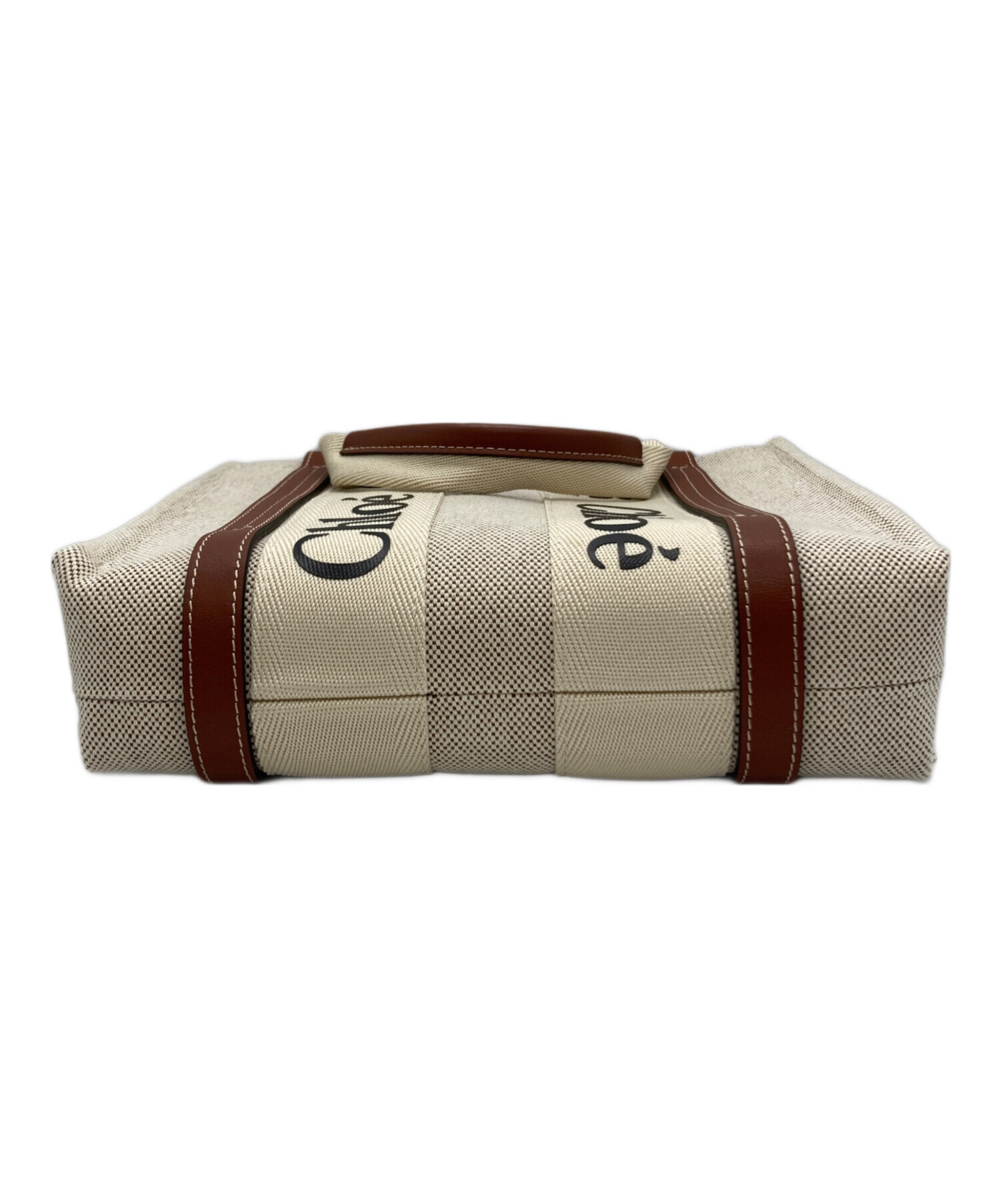 中古・古着通販】Chloe (クロエ) Woodyスモールトートバッグ ベージュ 