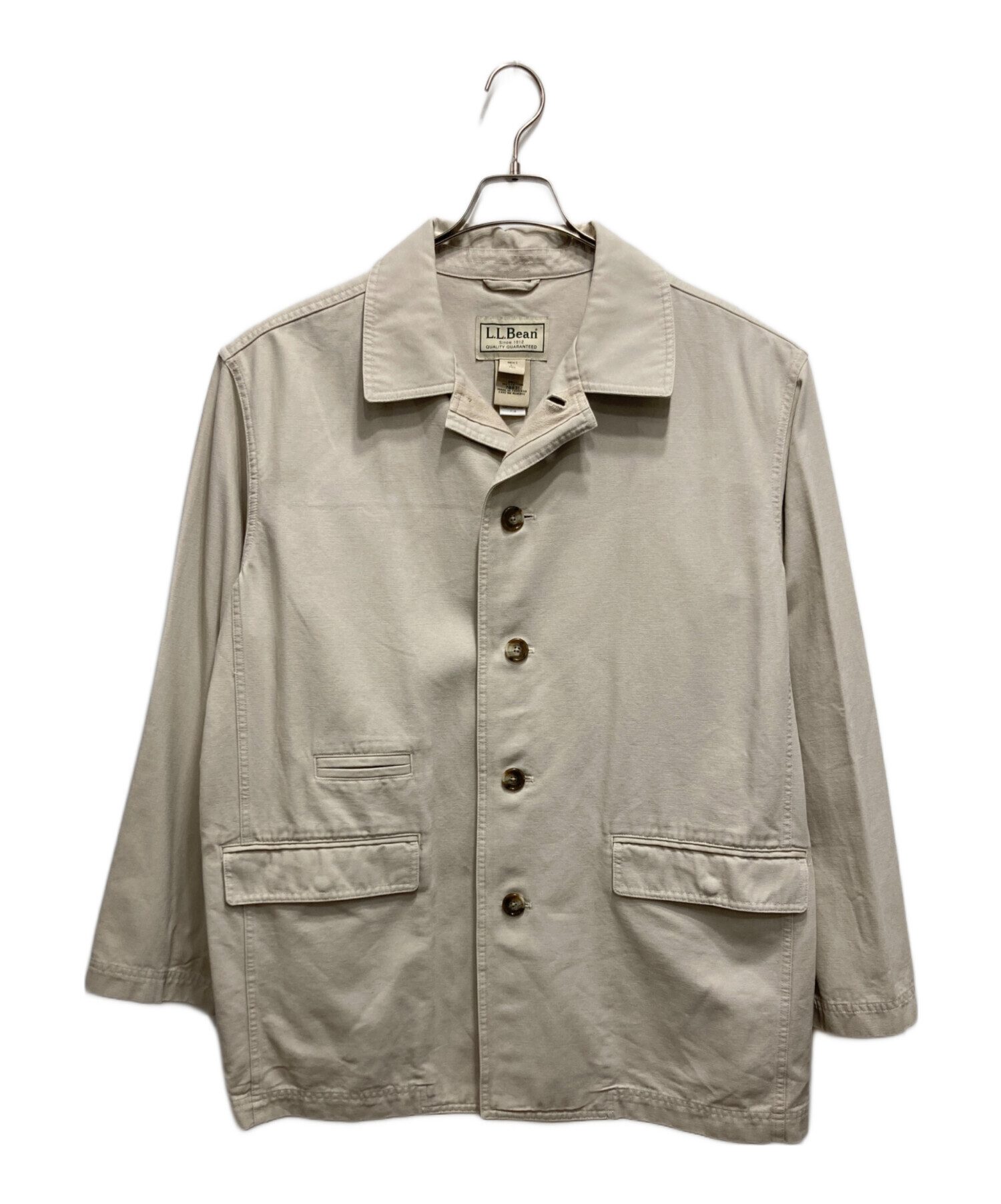 90年代L.L.bean カバーオール　ベージュ コーデュロイ襟 L.L.Bean ベージュ カバーオール 90年代L.L.bean カバーオール