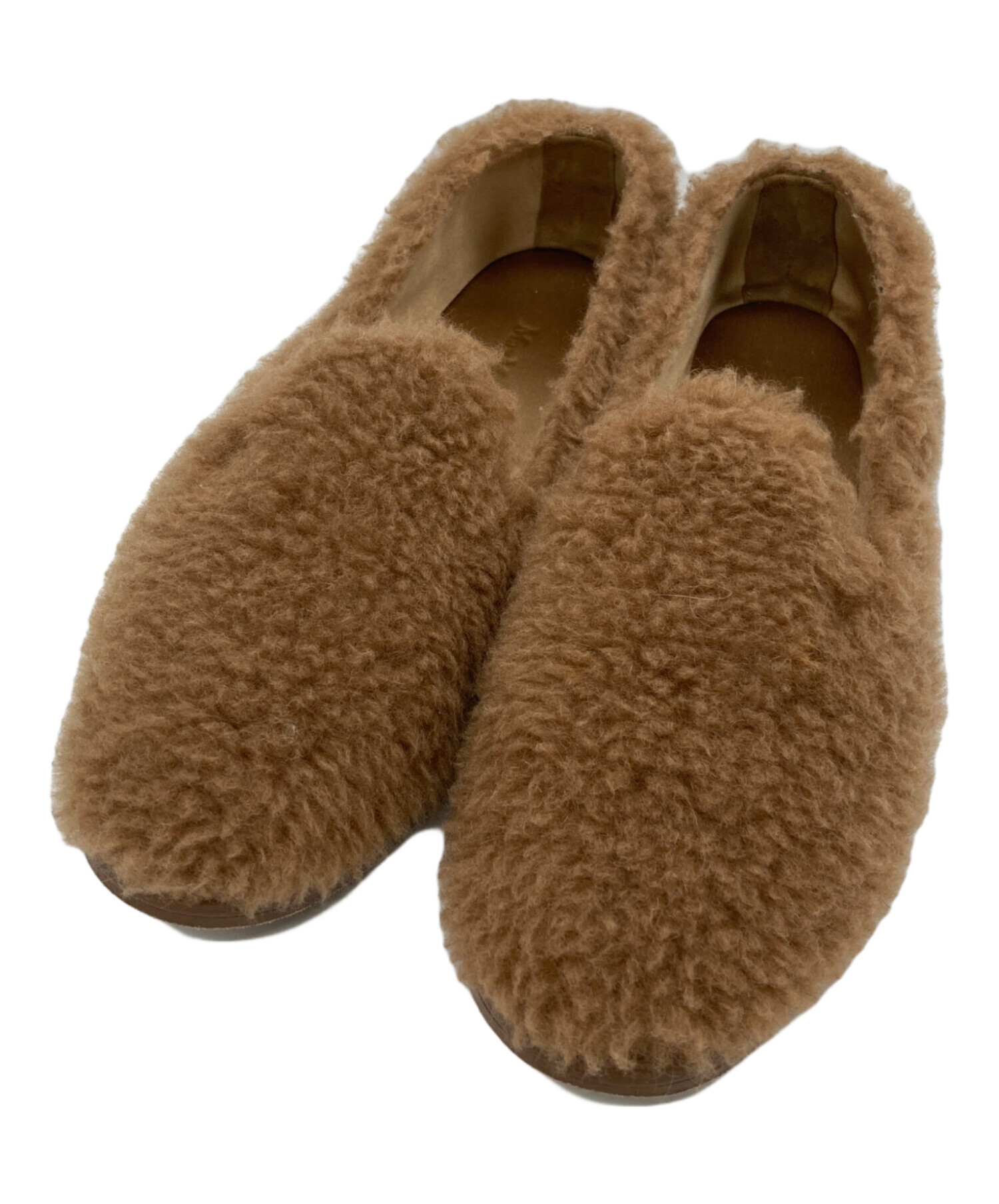 中古・古着通販】MaxMara (マックスマーラ) ファーフラットシューズ 