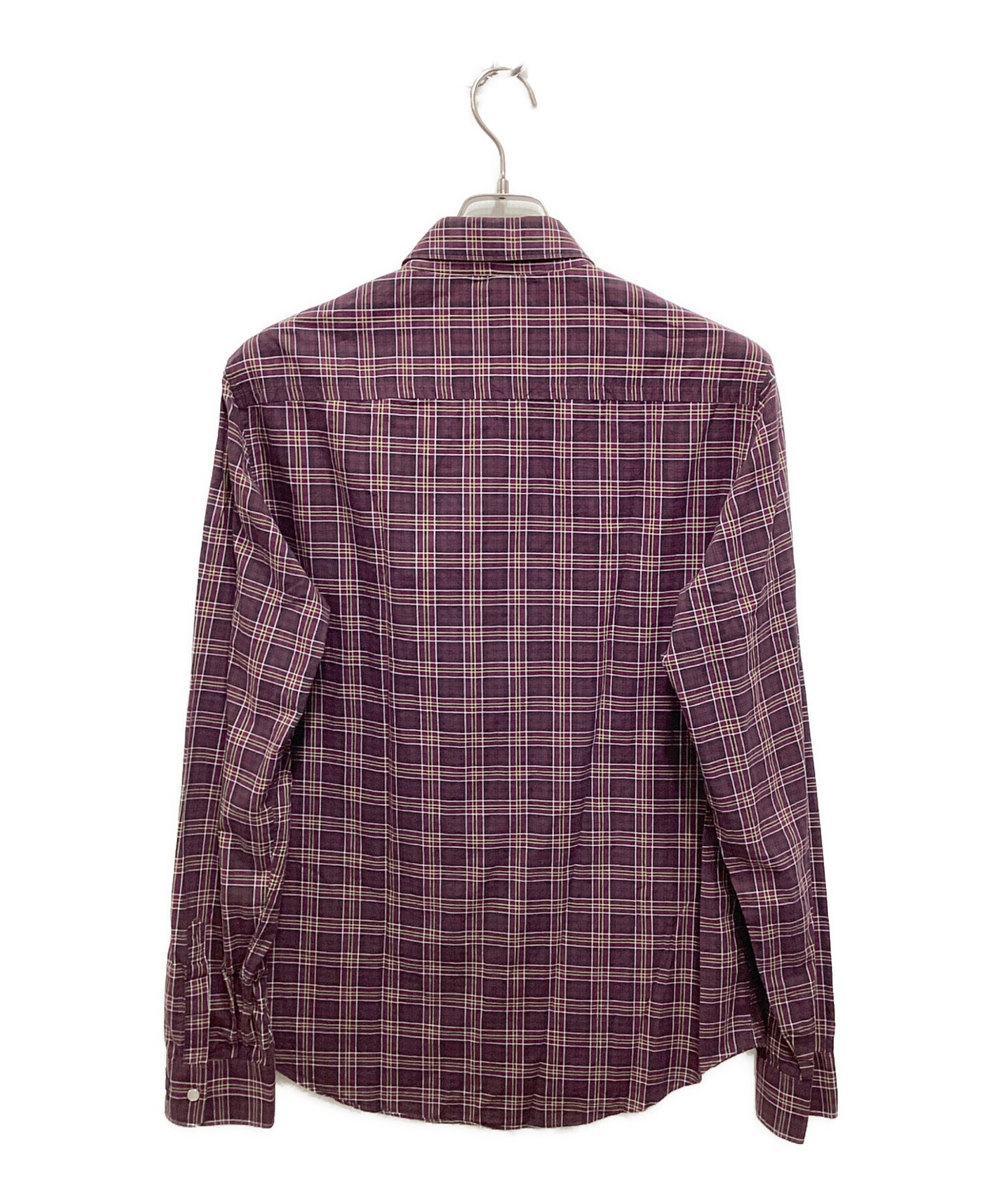 中古・古着通販】KENZO (ケンゾー) チェックシャツ ブラウン サイズ:39