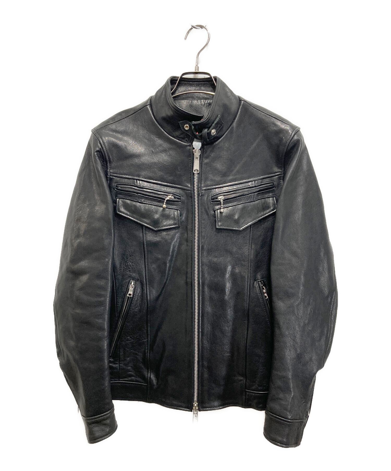 BUFFALOBOBS ラムレザージャケット　サイズ3 中古・古着通販】BUFFALO BOBS (バッファローボブズ) ラムレザー